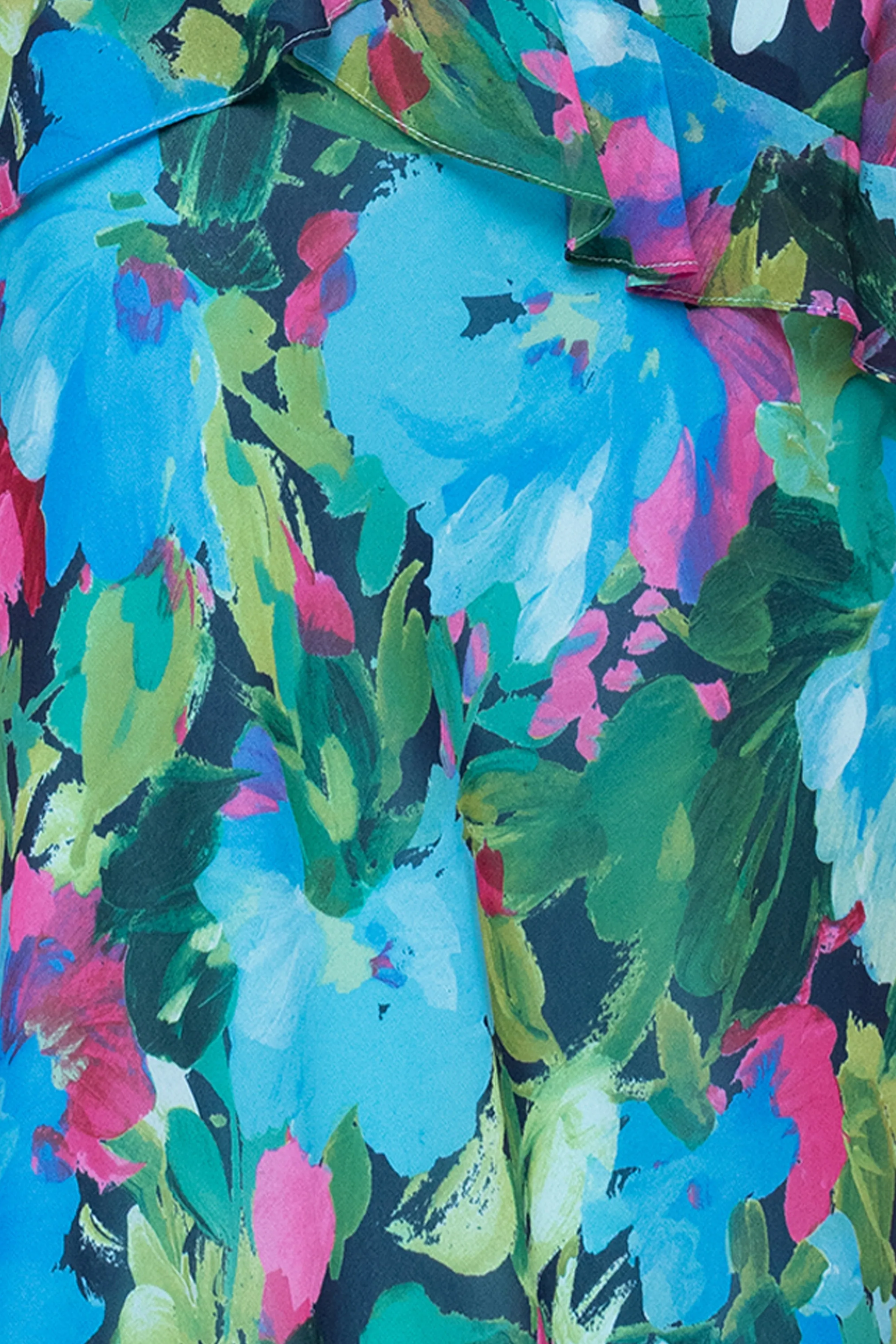 "Jayla" Print Chiffon Tiered Ruffle Dress sold by Xscape product image thumbnail 5