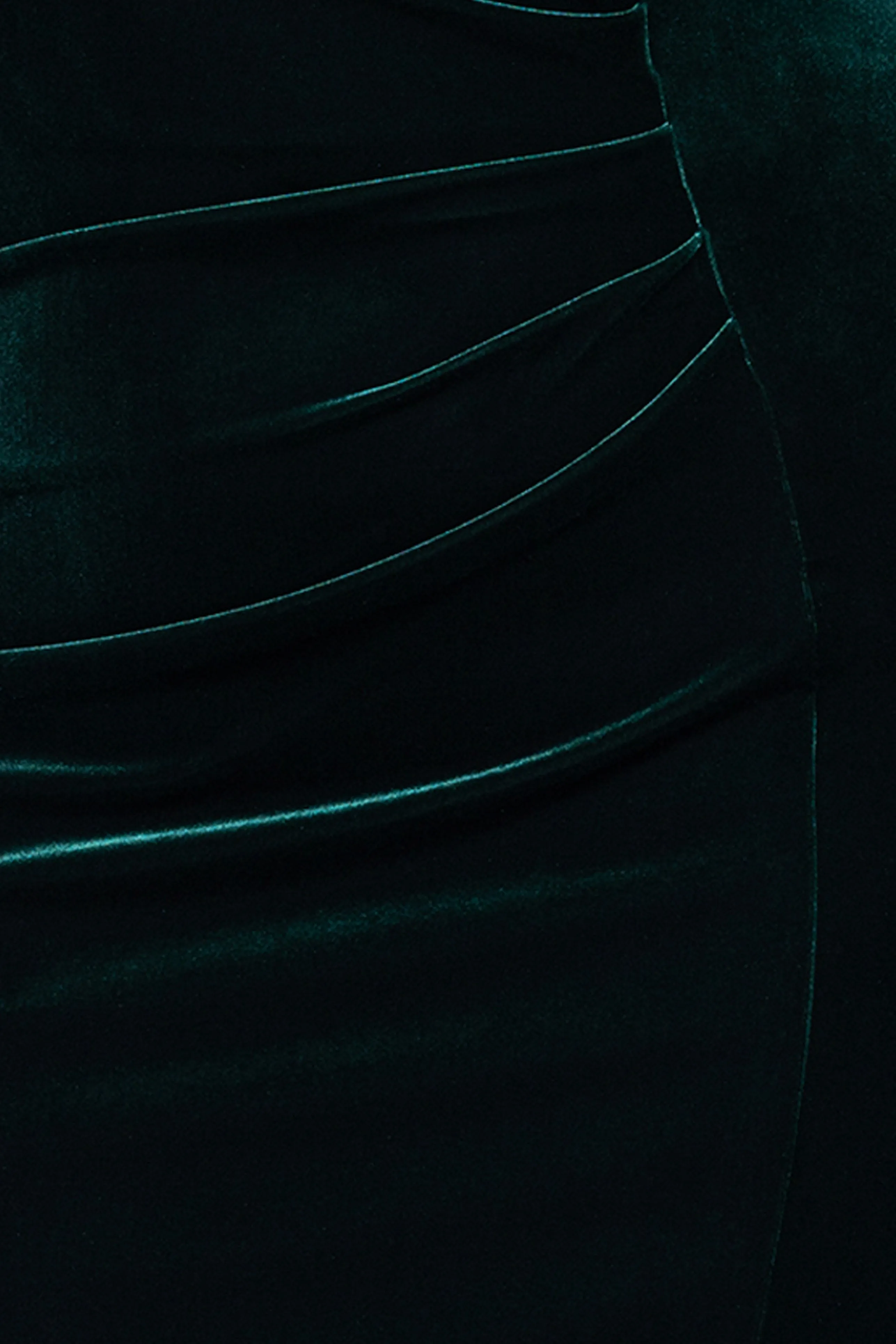 Plus "Felicity" Off the Shoulder Ruched Velvet Dress sold by Xscape product image thumbnail 5