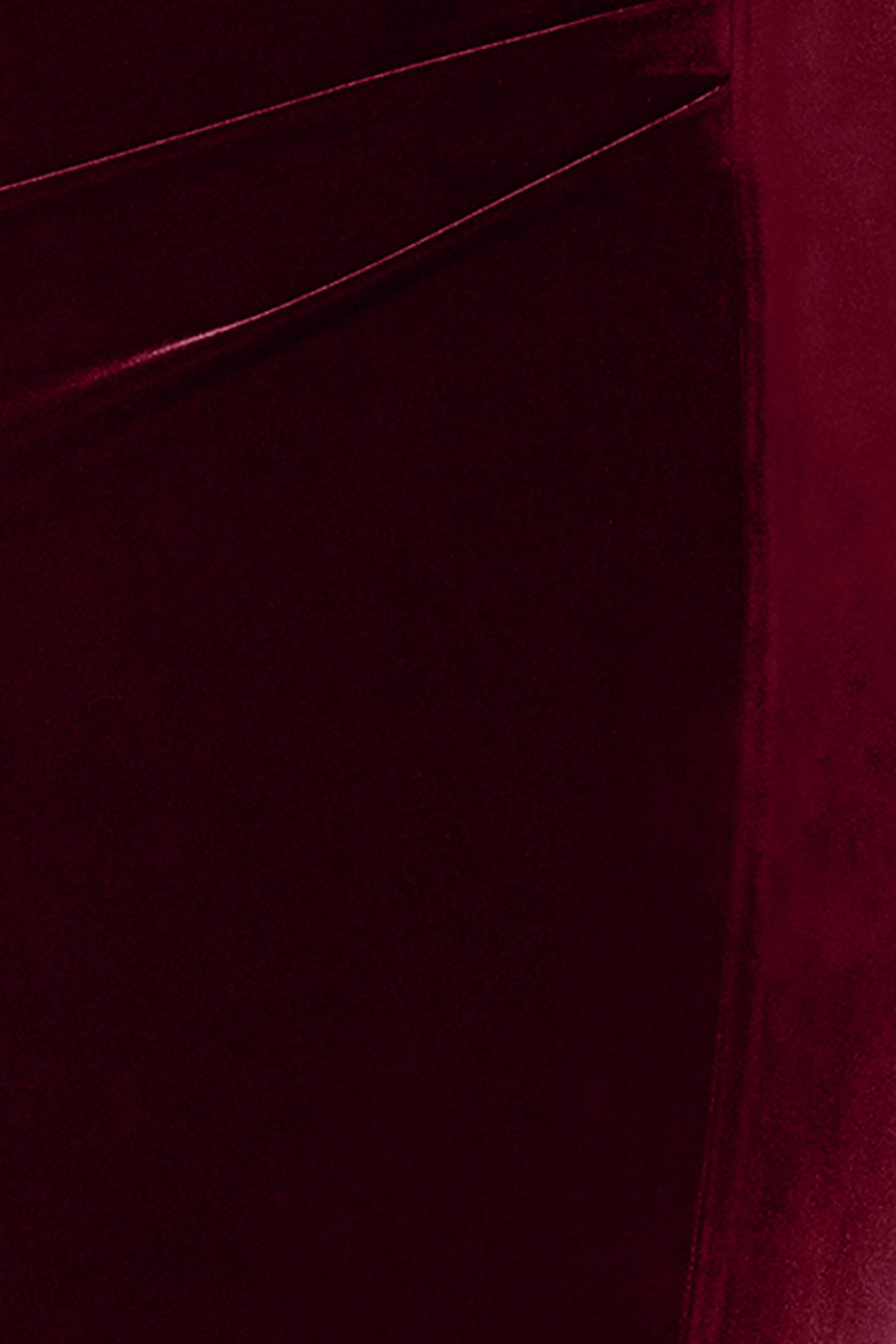 "Felicity" Off the Shoulder Ruched Velvet Dress sold by Xscape product image thumbnail 5