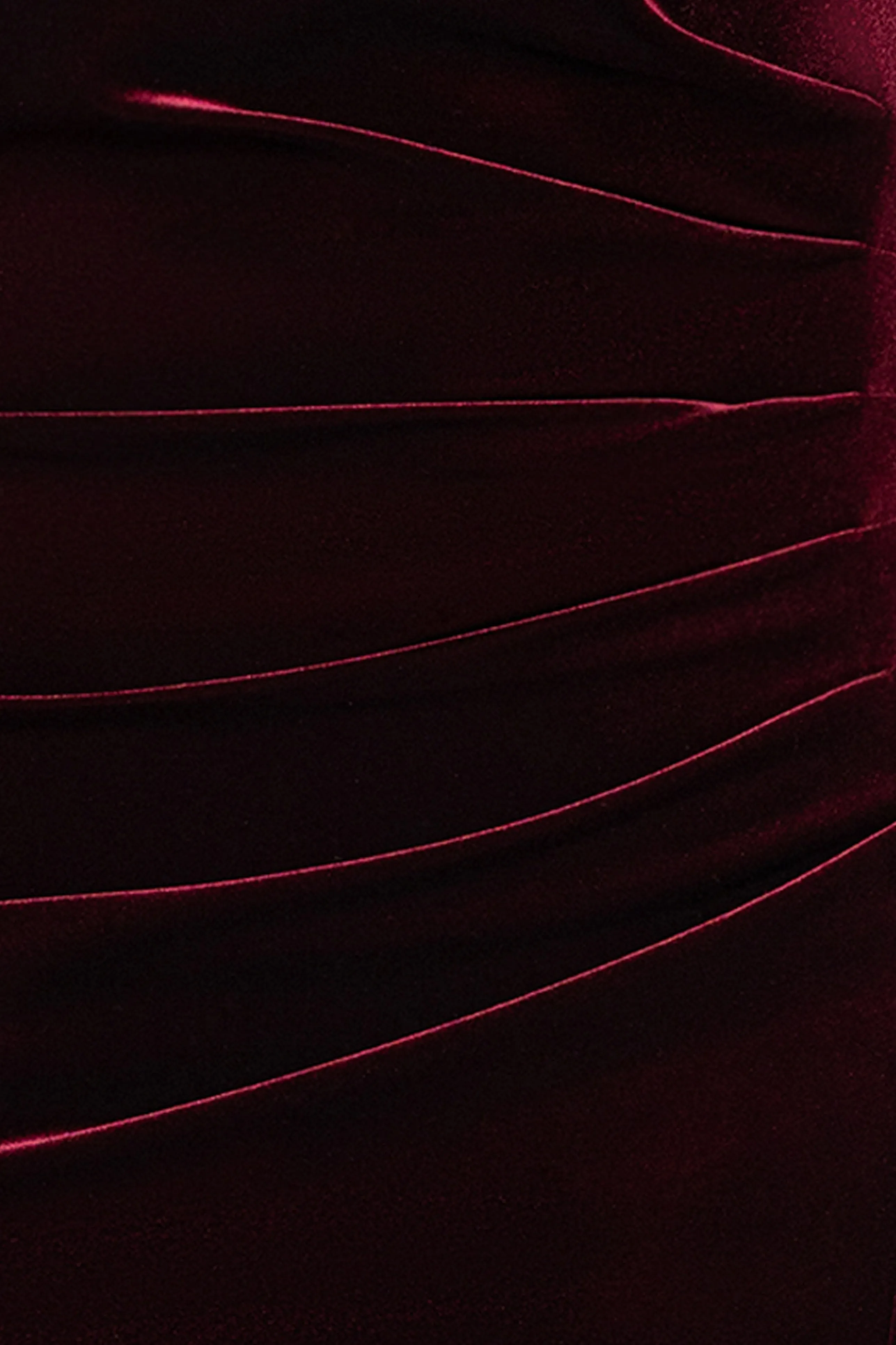 Plus "Katrina" Velvet Asymmetrical Neckline Cap Sleeve Dress sold by Xscape product image thumbnail 5