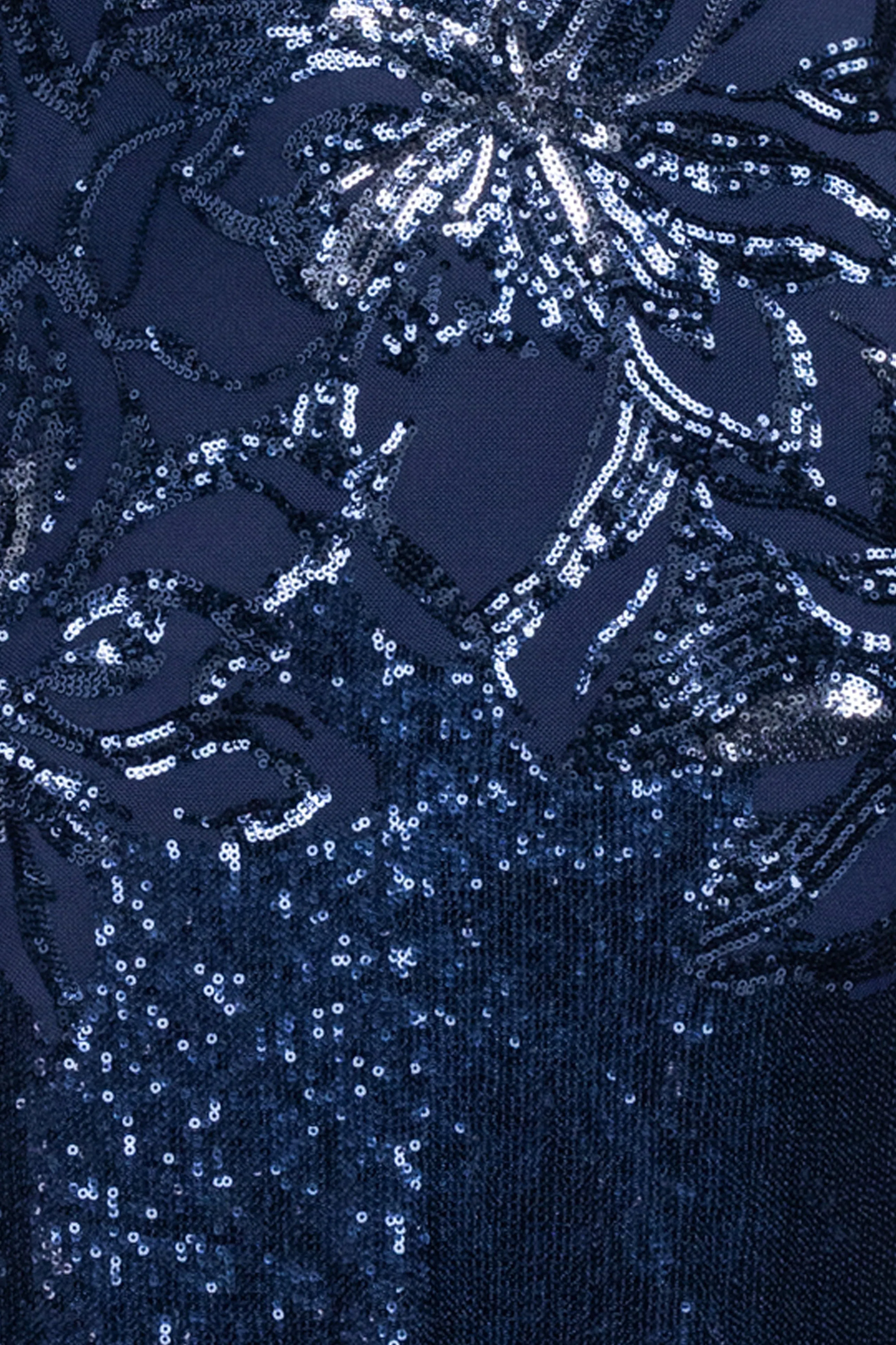 "Violet" Sequin Cap Sleeve Gown sold by Xscape product image thumbnail 5