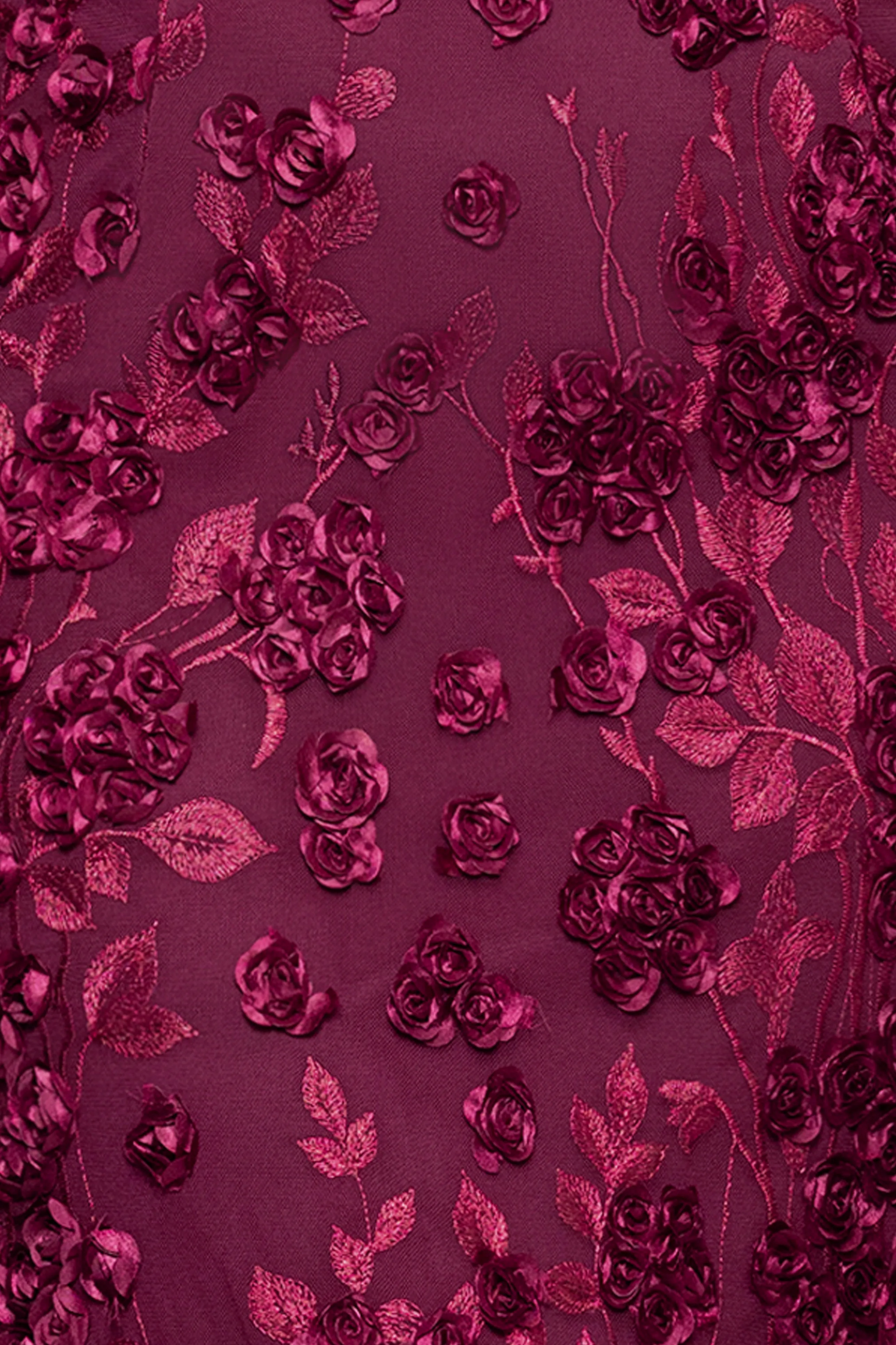 "Ruby" Raised Flowers Long Sleeve Dress sold by Xscape product image thumbnail 5