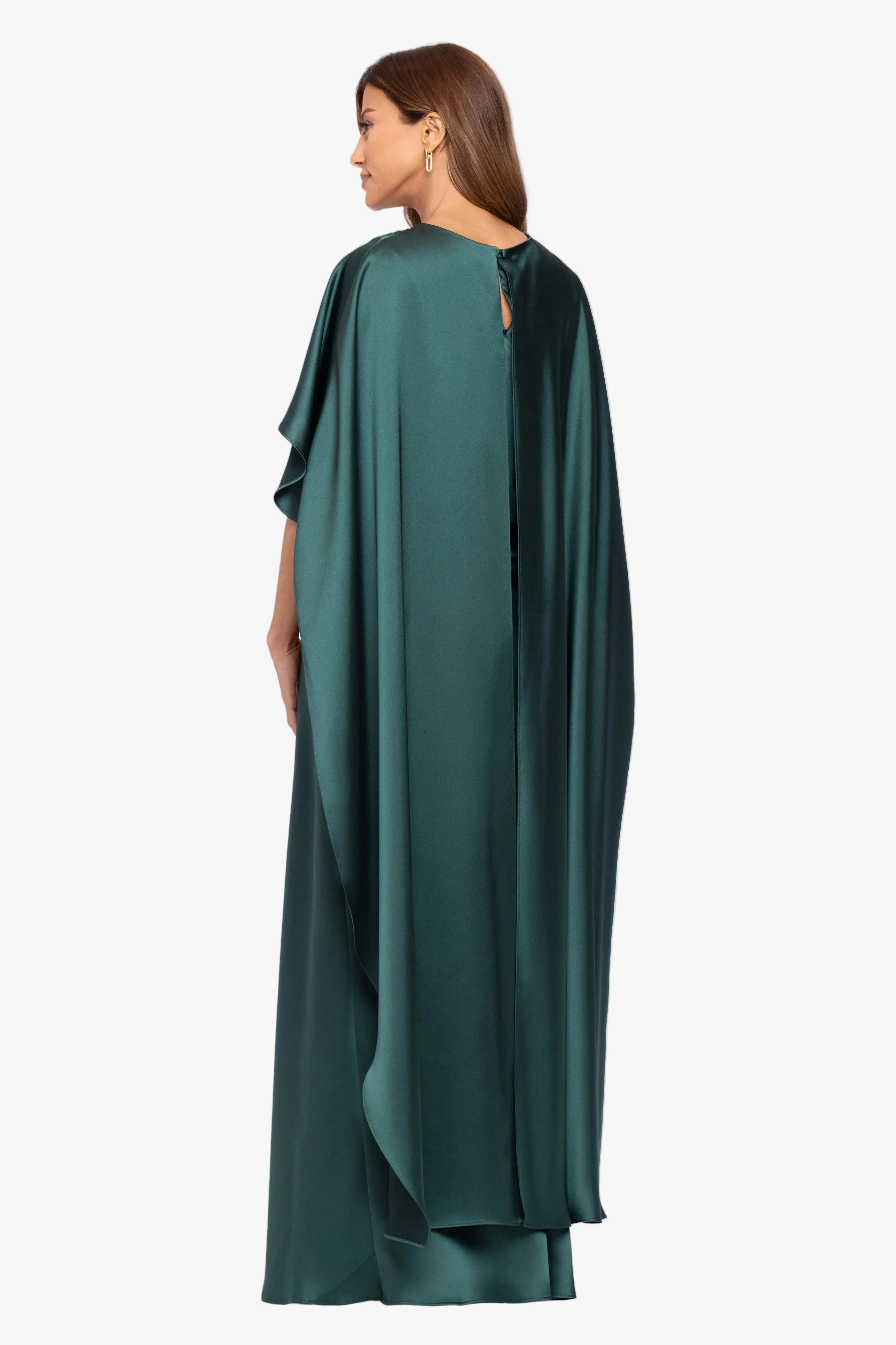 "Tallulah" Satin Overlay Cape Dress sold by Xscape product image thumbnail 3