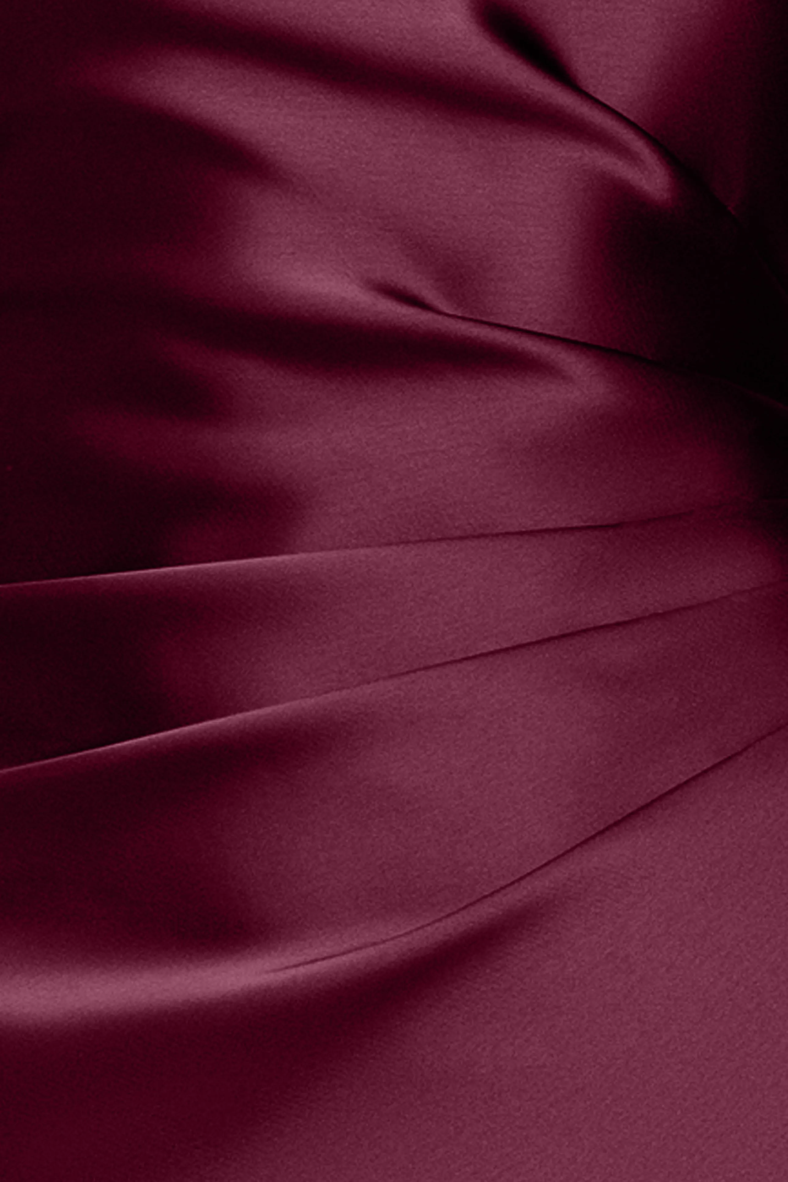 "Iliana" Satin Tie Neck Rouch Back Dress sold by Xscape product image thumbnail 5