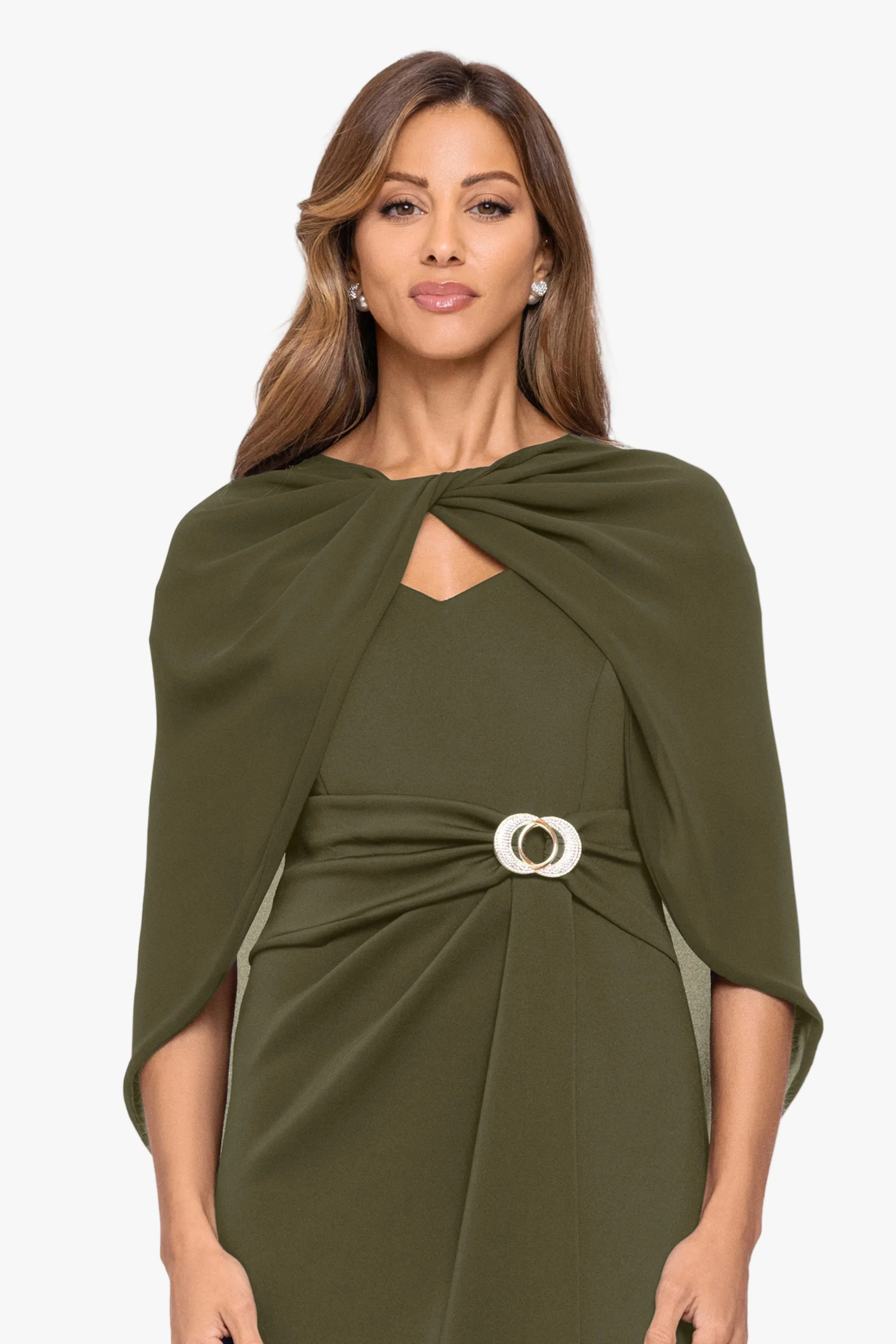 "Nikita" Chiffon Twist Shawl Wrap sold by Xscape product image thumbnail 2