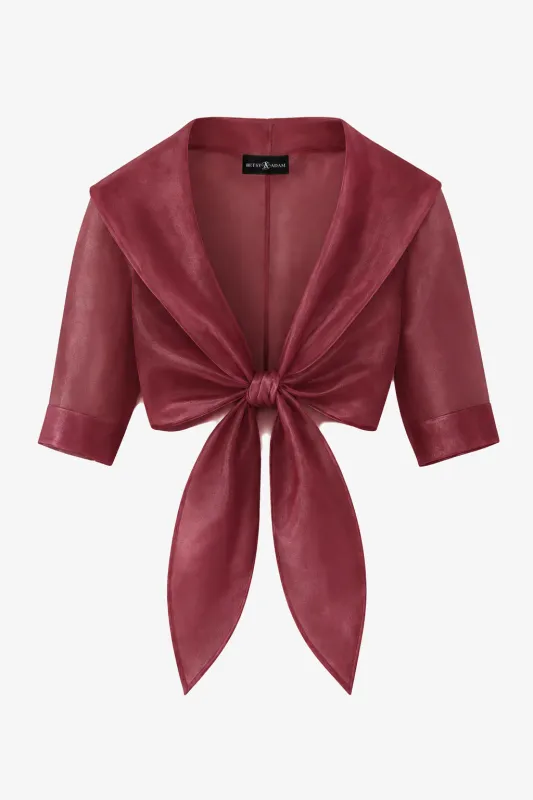 "Agnes" Organza 3/4 Sleeve Shawl Wrap made by Xscape