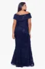 Plus "Jill" Off The Shoulder Long Lace Dress sold by Xscape
