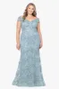 Plus "Jill" Off The Shoulder Long Lace Dress sold by Xscape