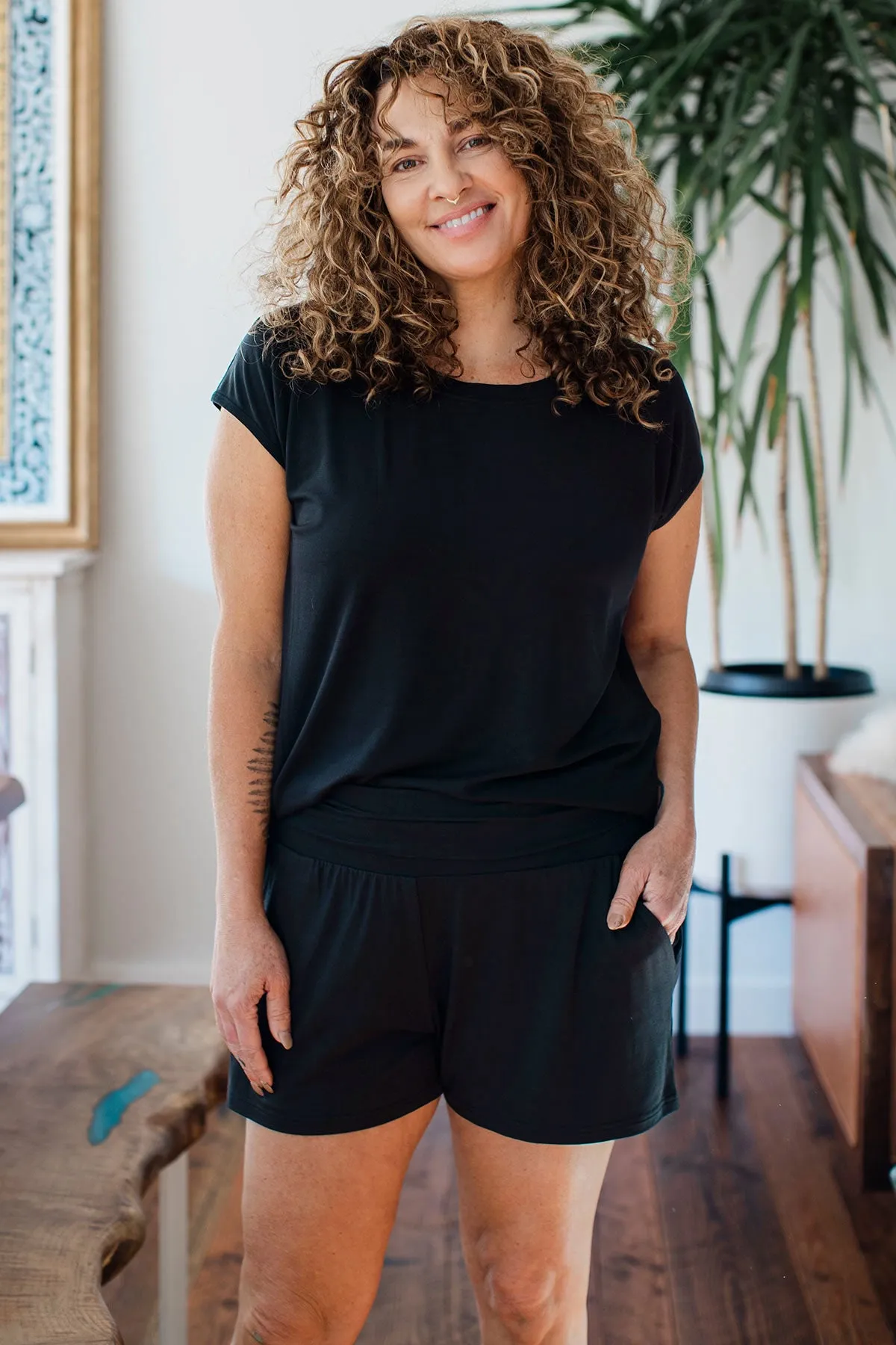 Olivia Foldover Bamboo Shorts sold by Yala product image thumbnail 4