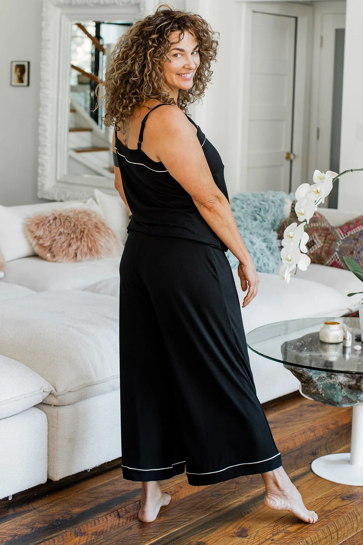 Rowan Piped Tank & Wide Leg Bamboo Pajama Set sold by Yala product image thumbnail 5