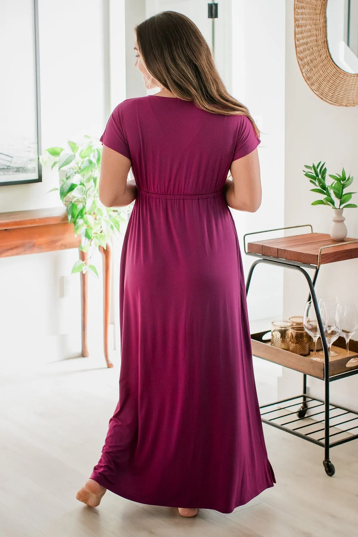 Zoey Crossover Bamboo Maxi Dress sold by Yala product image thumbnail 4