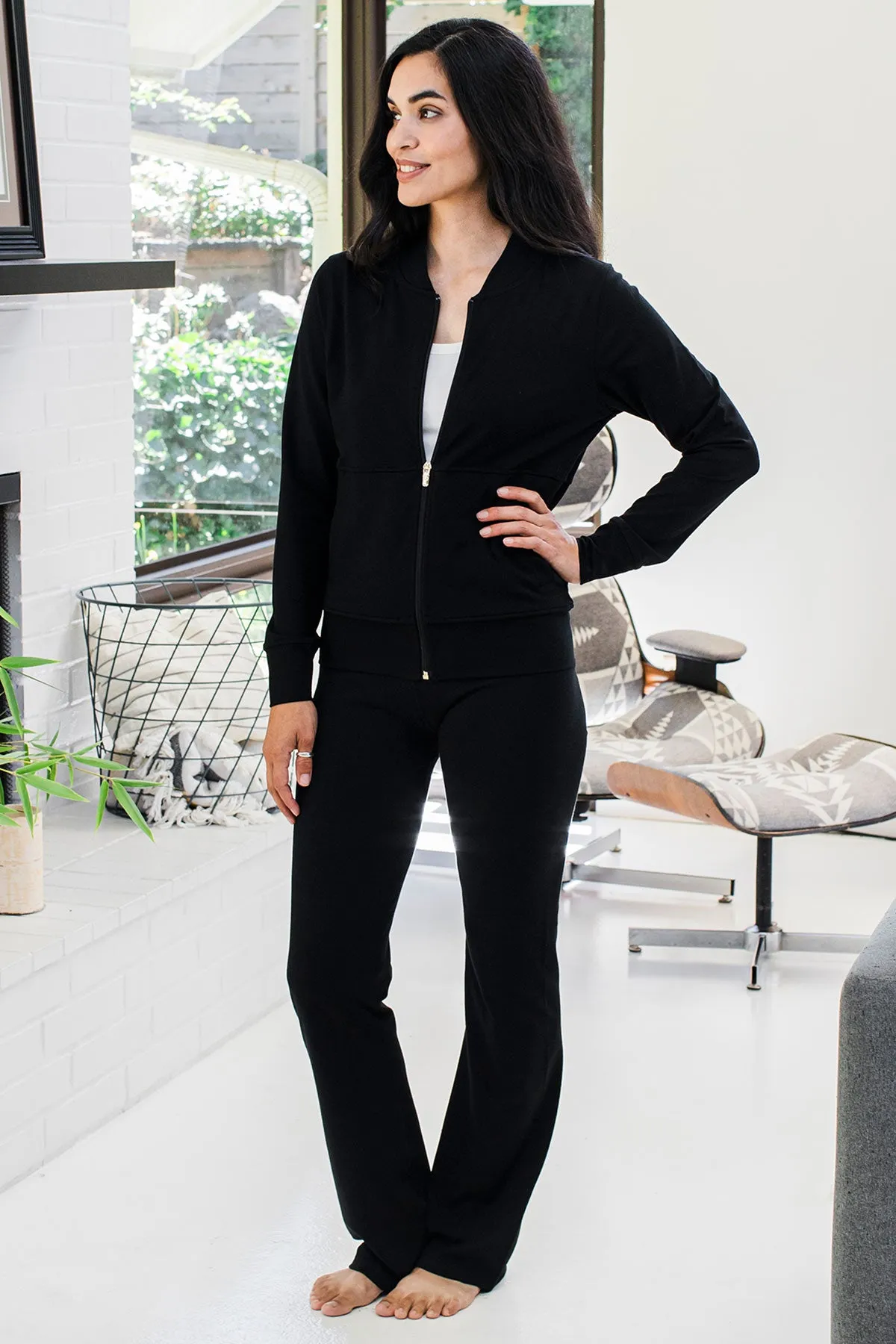 Ashlyn Ultra-Stretch Bamboo & Organic Cotton Bootcut Legging sold by Yala