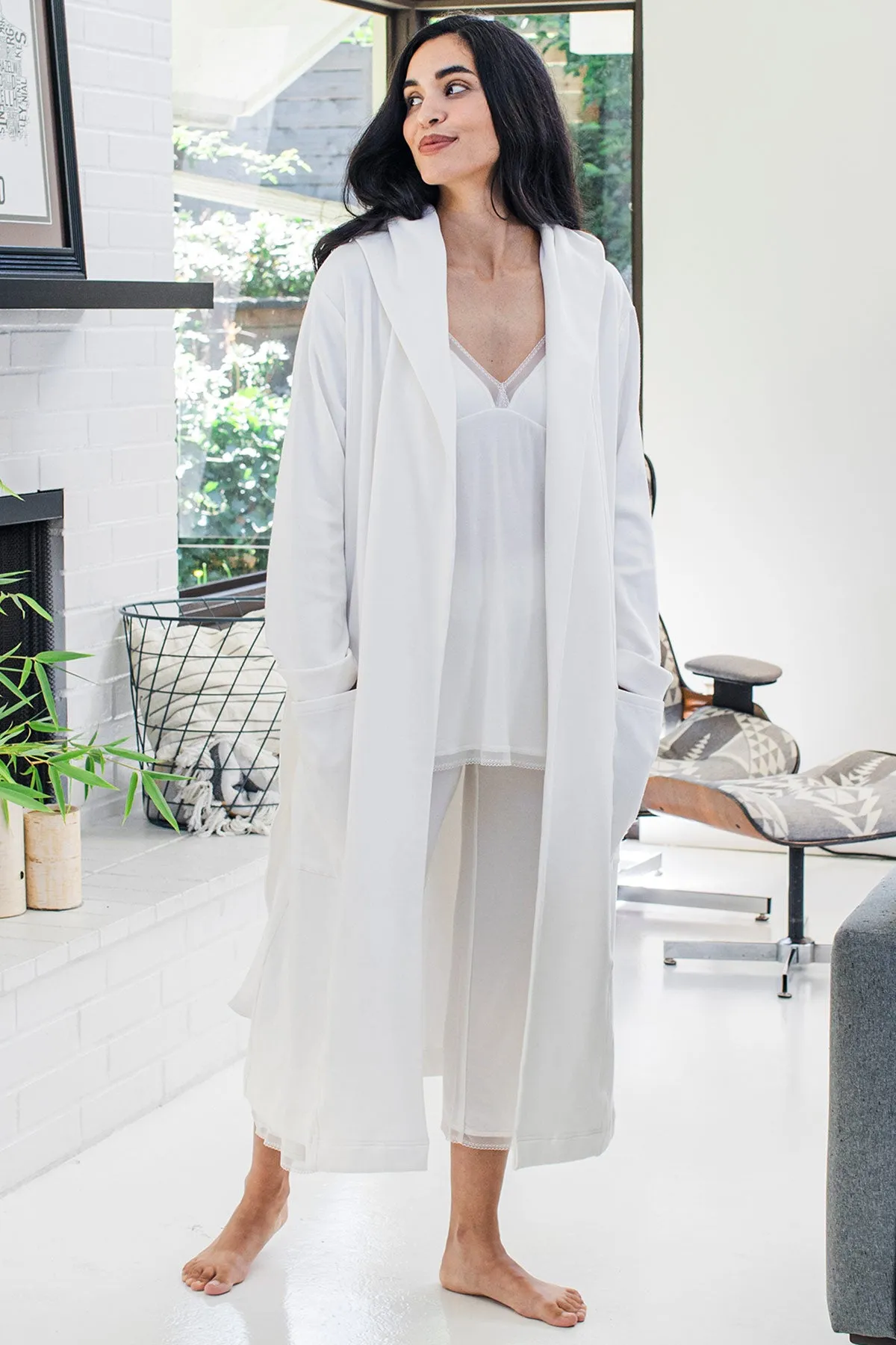 Elliot Bamboo & Organic Cotton Sweatshirt Hooded Robe sold by Yala product image thumbnail 4