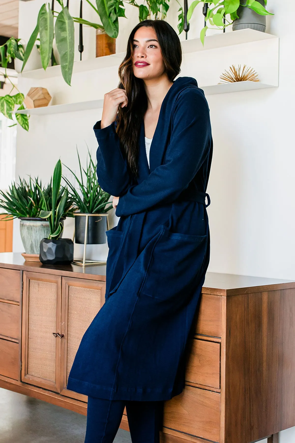 Elliot Bamboo & Organic Cotton Sweatshirt Hooded Robe sold by Yala product image thumbnail 5