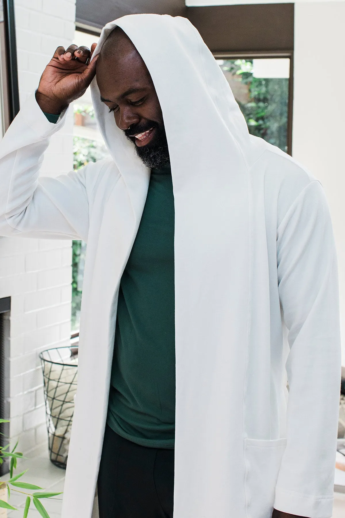 Elliot Bamboo & Organic Cotton Sweatshirt Hooded Robe sold by Yala product image thumbnail 3