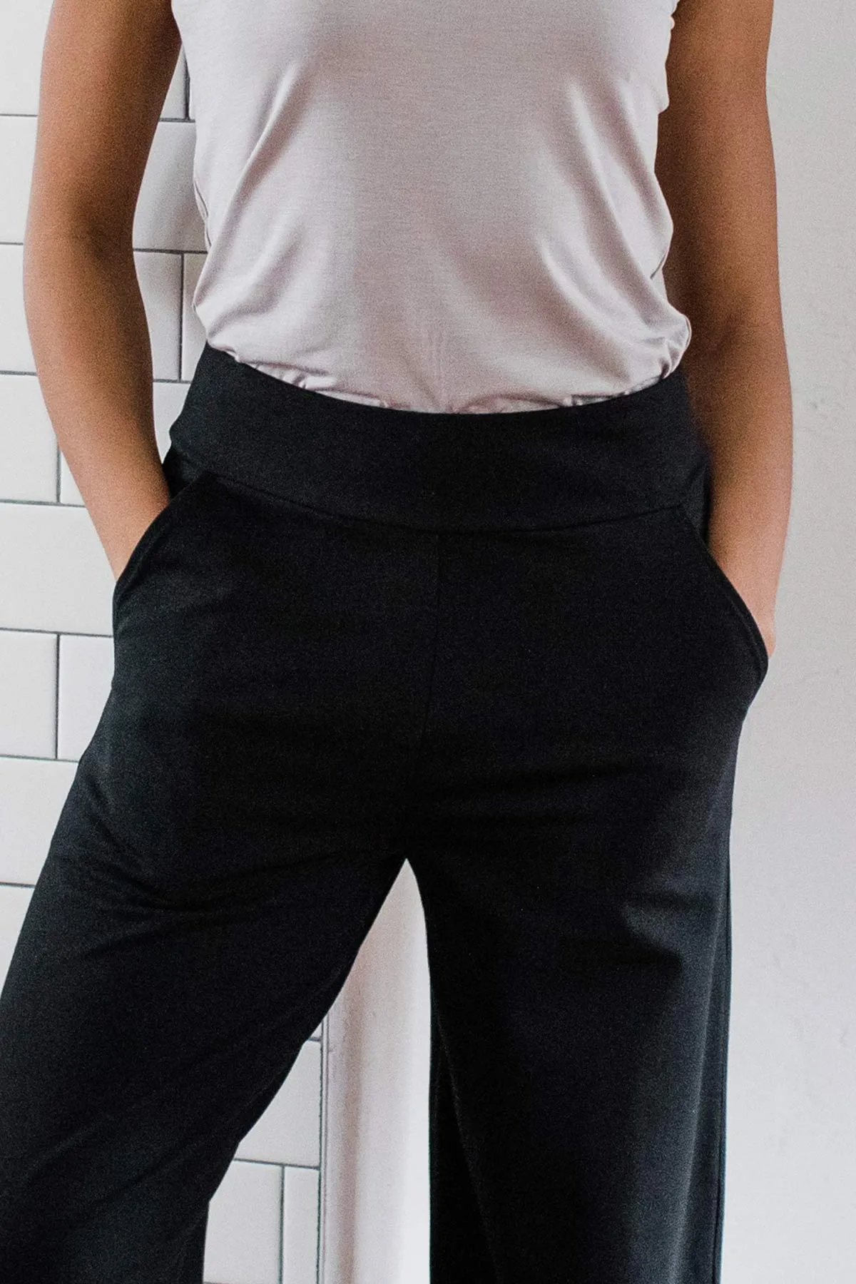 Lexi Ultra-Stretch Bamboo & Organic Cotton Classic Wide Leg Pant sold by Yala product image thumbnail 4