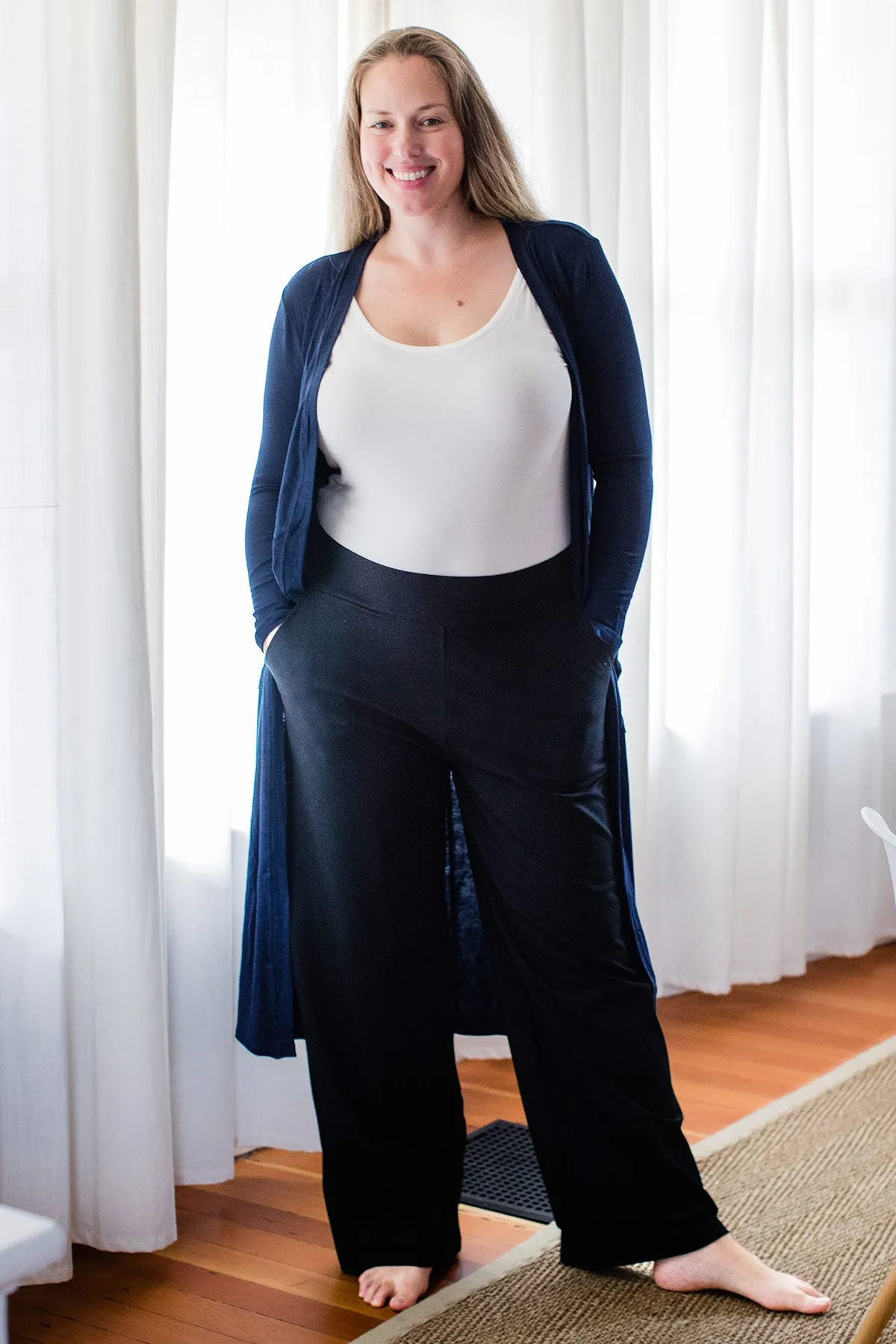 Lexi Ultra-Stretch Bamboo & Organic Cotton Classic Wide Leg Pant sold by Yala product image thumbnail 3