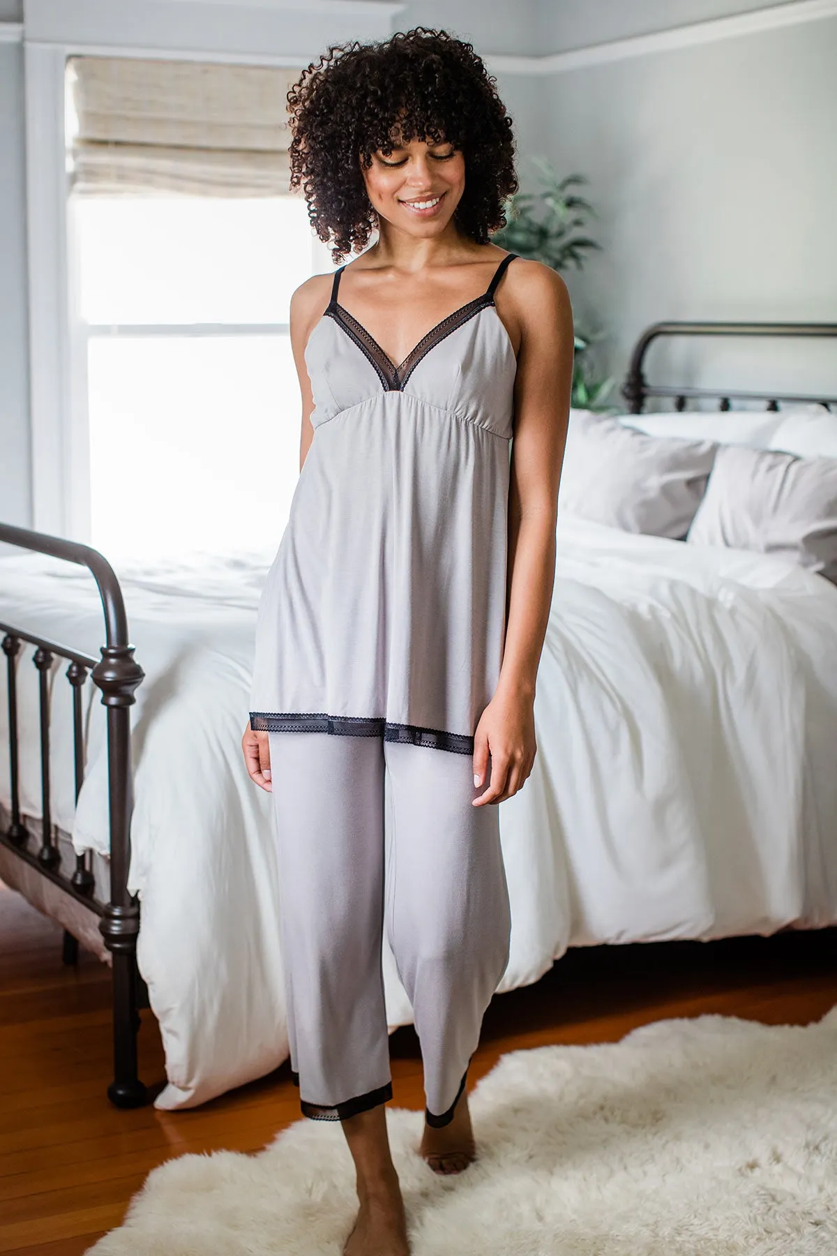 Iris Lace Bamboo Pajama Set sold by Yala product image thumbnail 4