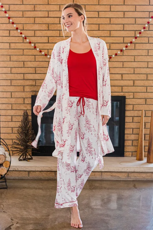 Gillian Piped Bamboo Pajama Pant sold by Yala