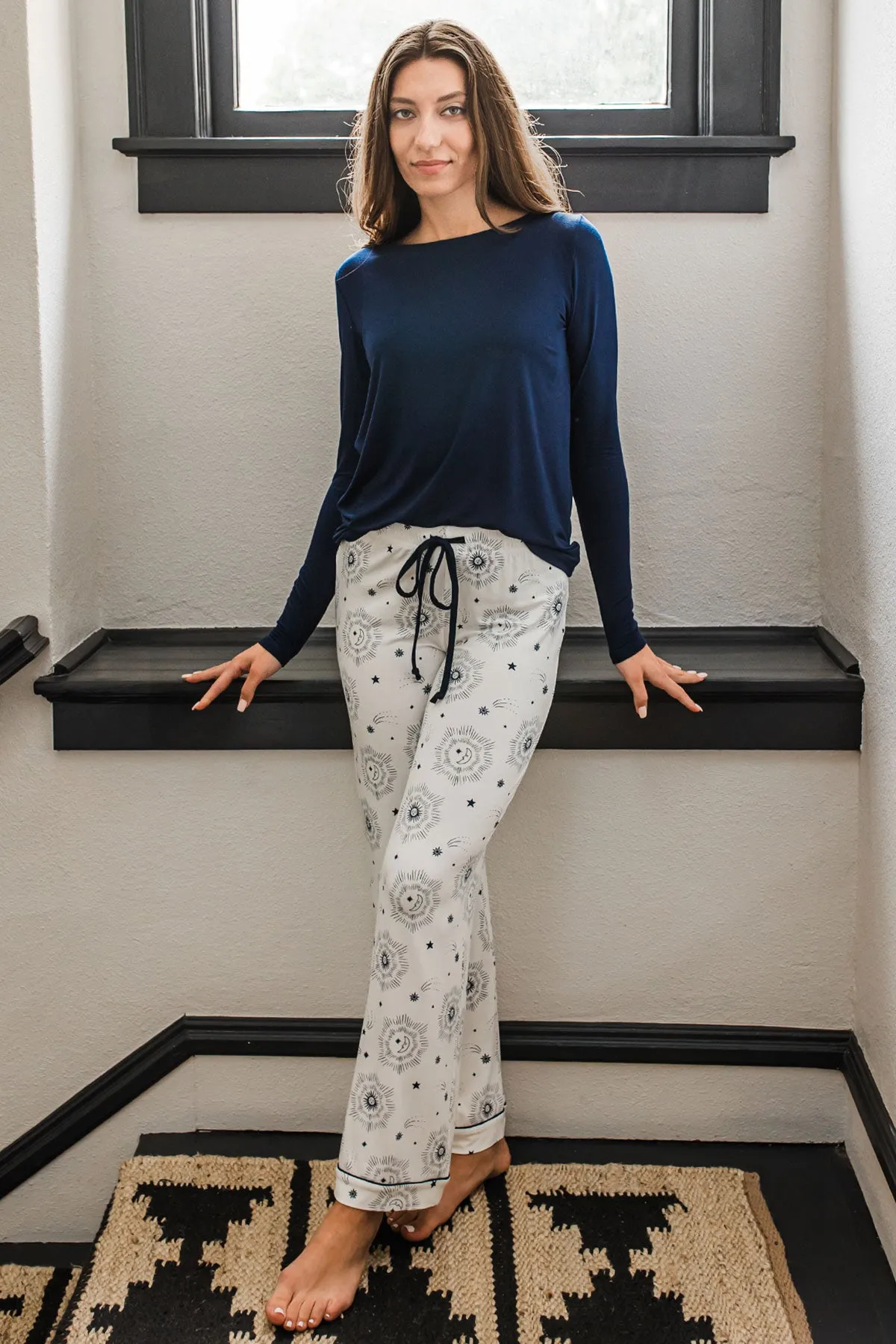 Gillian Piped Bamboo Pajama Pant sold by Yala product image thumbnail 4
