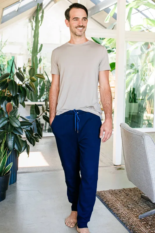 Men's Zach Bamboo & Organic Cotton Sweatshirt Jogger Lounge Pant sold by Yala
