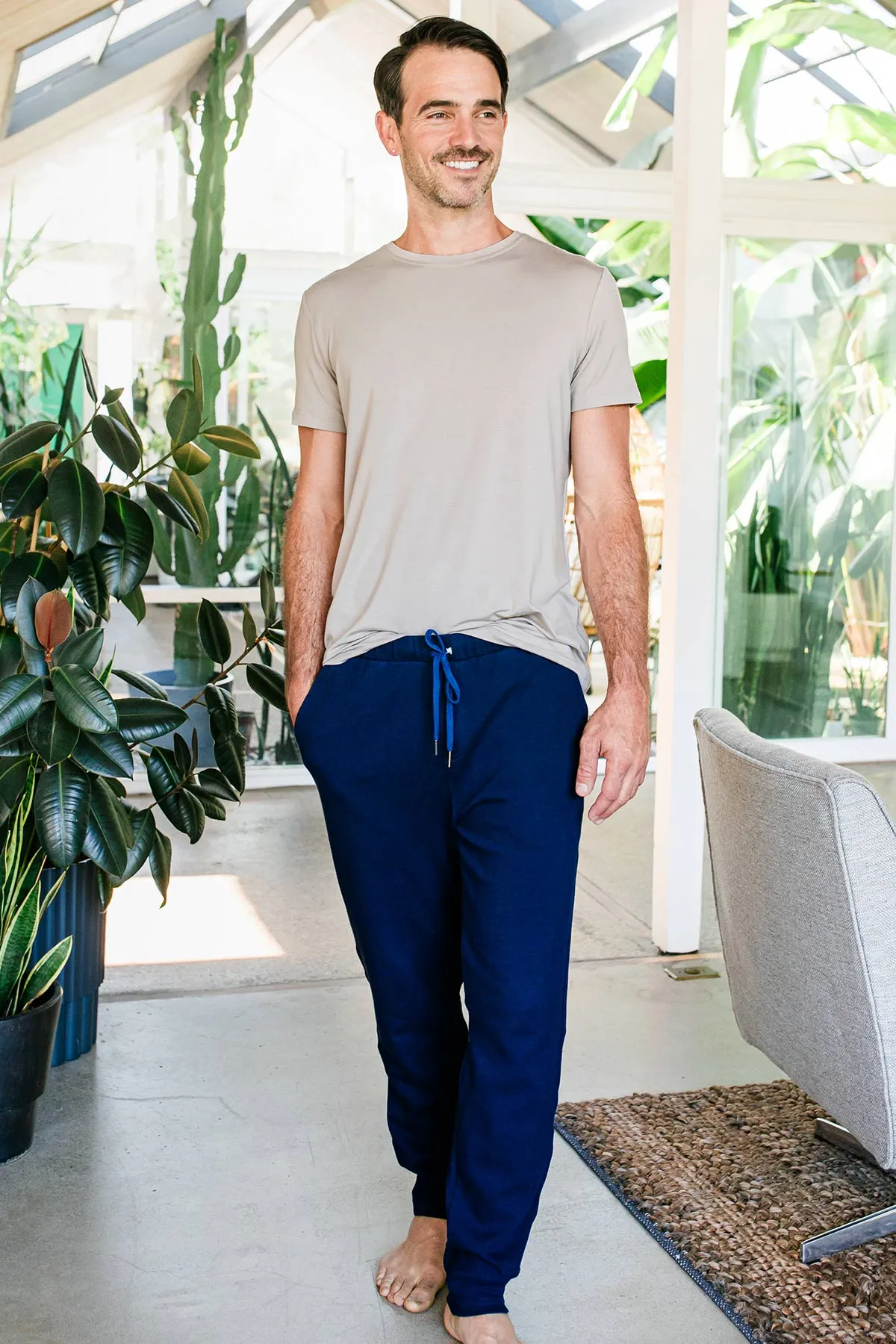 Men's Zach Bamboo & Organic Cotton Sweatshirt Jogger Lounge Pant sold by Yala