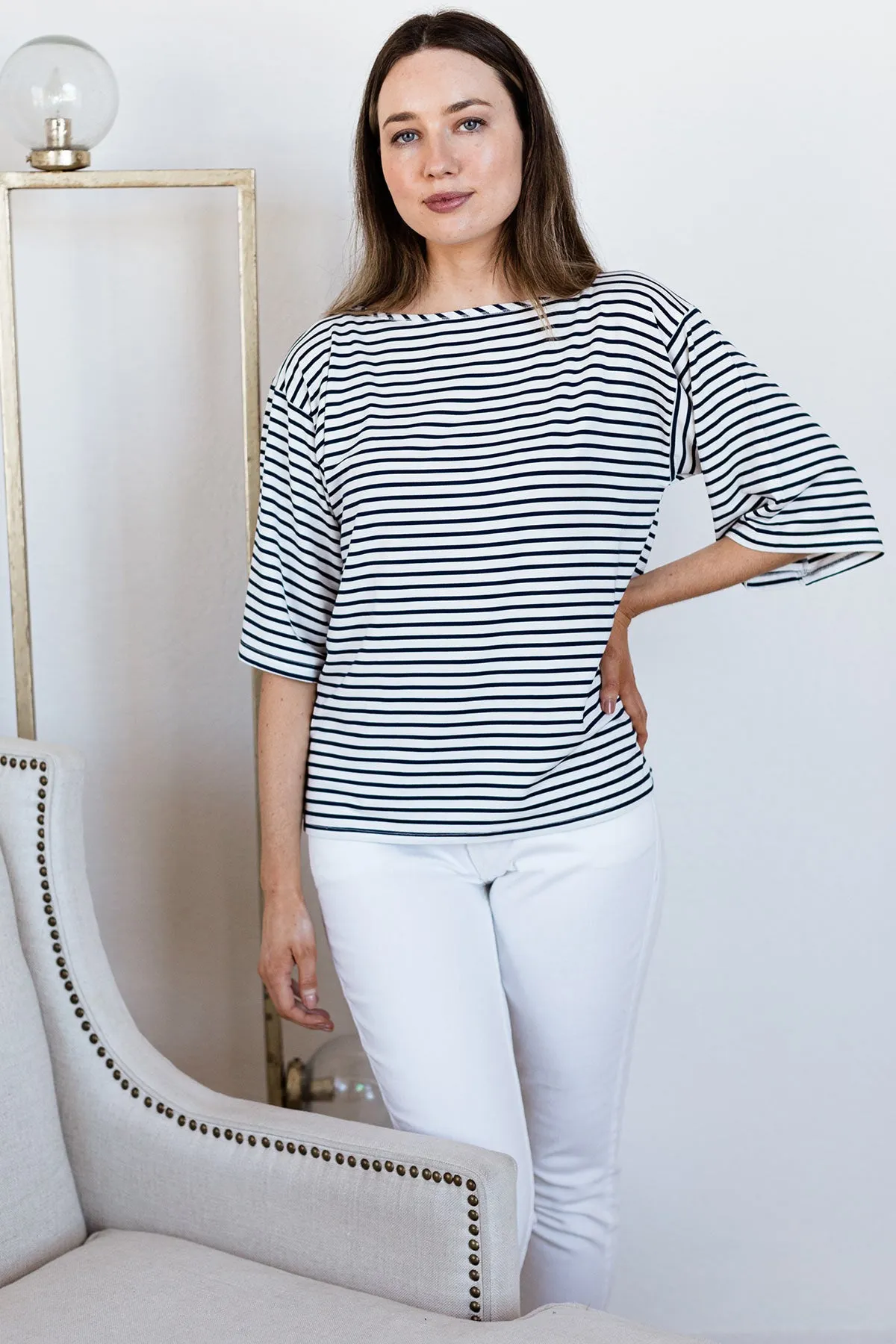 Jaclyn Wide Sleeve Boatneck Bamboo Top sold by Yala product image thumbnail 2