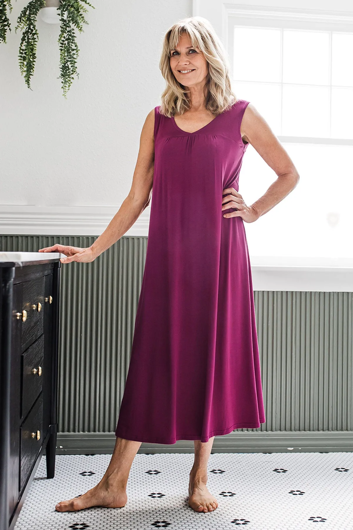 Molly Sleeveless Bamboo Nightgown sold by Yala product image thumbnail 4