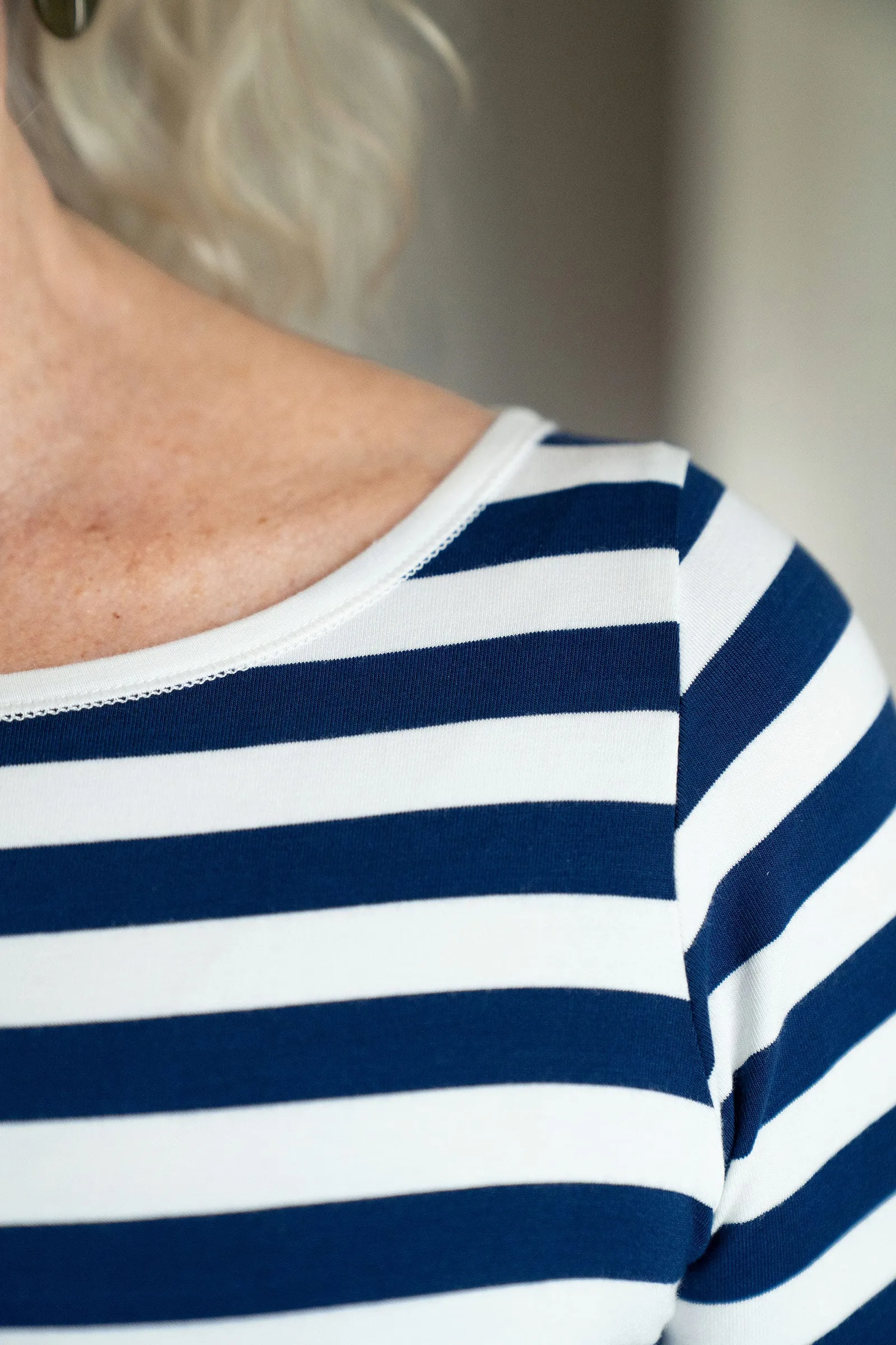 Kai Boatneck 3/4 Sleeve Relaxed Fit Bamboo Tee Shirt sold by Yala product image thumbnail 4