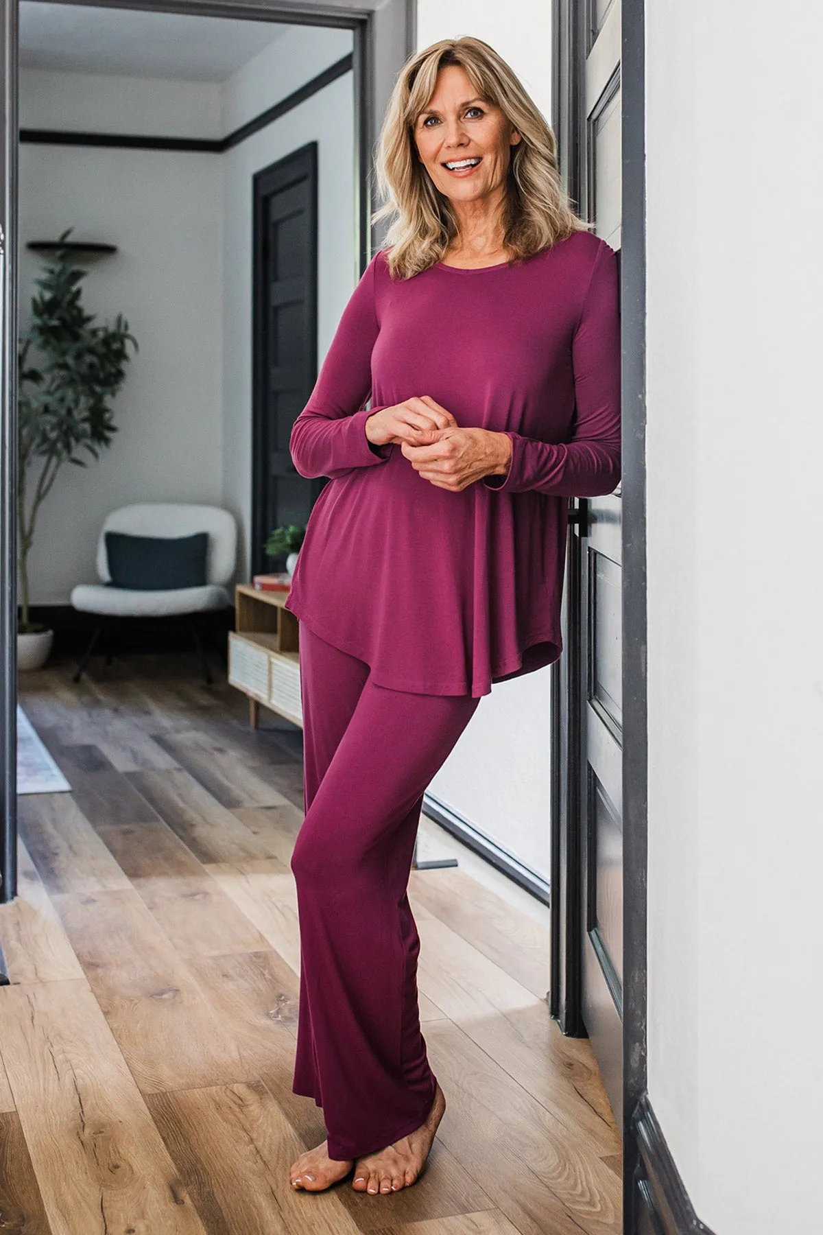 Norah Long Sleeve Bamboo Pajama Set sold by Yala product image thumbnail 2