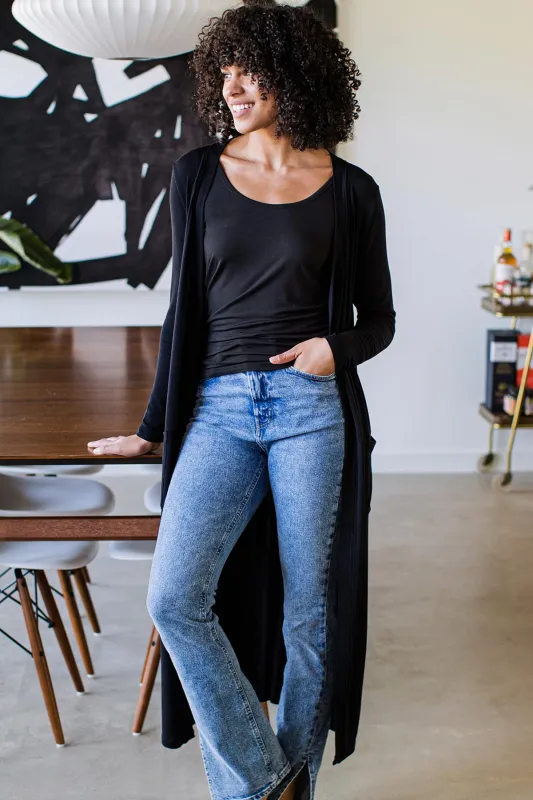 Brooke Cardigan Duster Bamboo Sweater made by Yala
