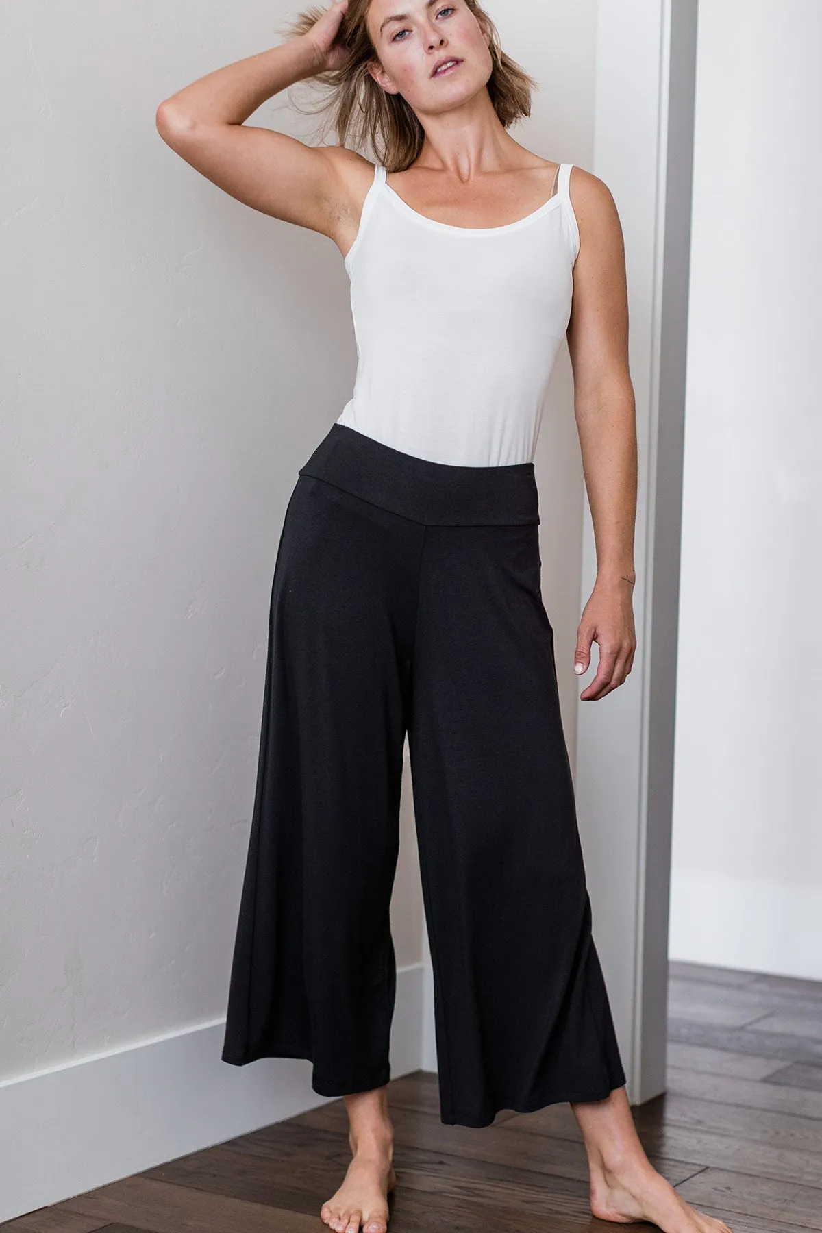 Jaden Wide Leg Cropped Bamboo Pant sold by Yala product image thumbnail 4