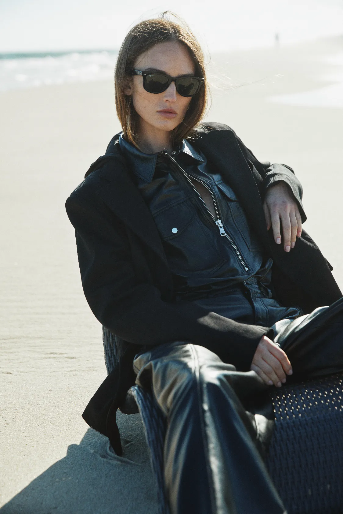 ROWAN LEATHER PANTS BLACK sold by Yigal Azrouel product image thumbnail 2