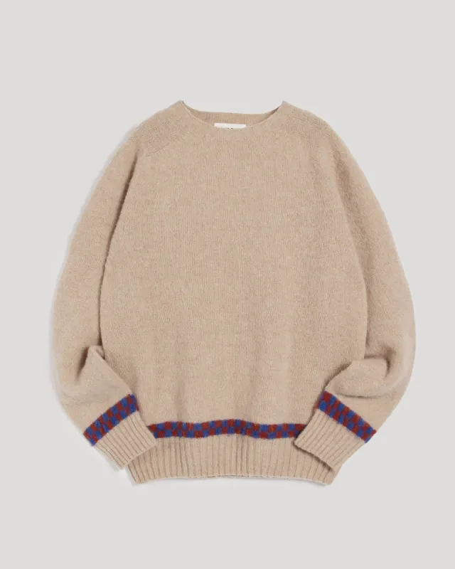 Suedehead Check Jumper sold by YMC