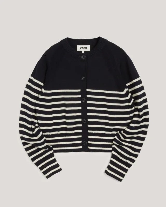 Foxtail Stripe Cardigan sold by YMC