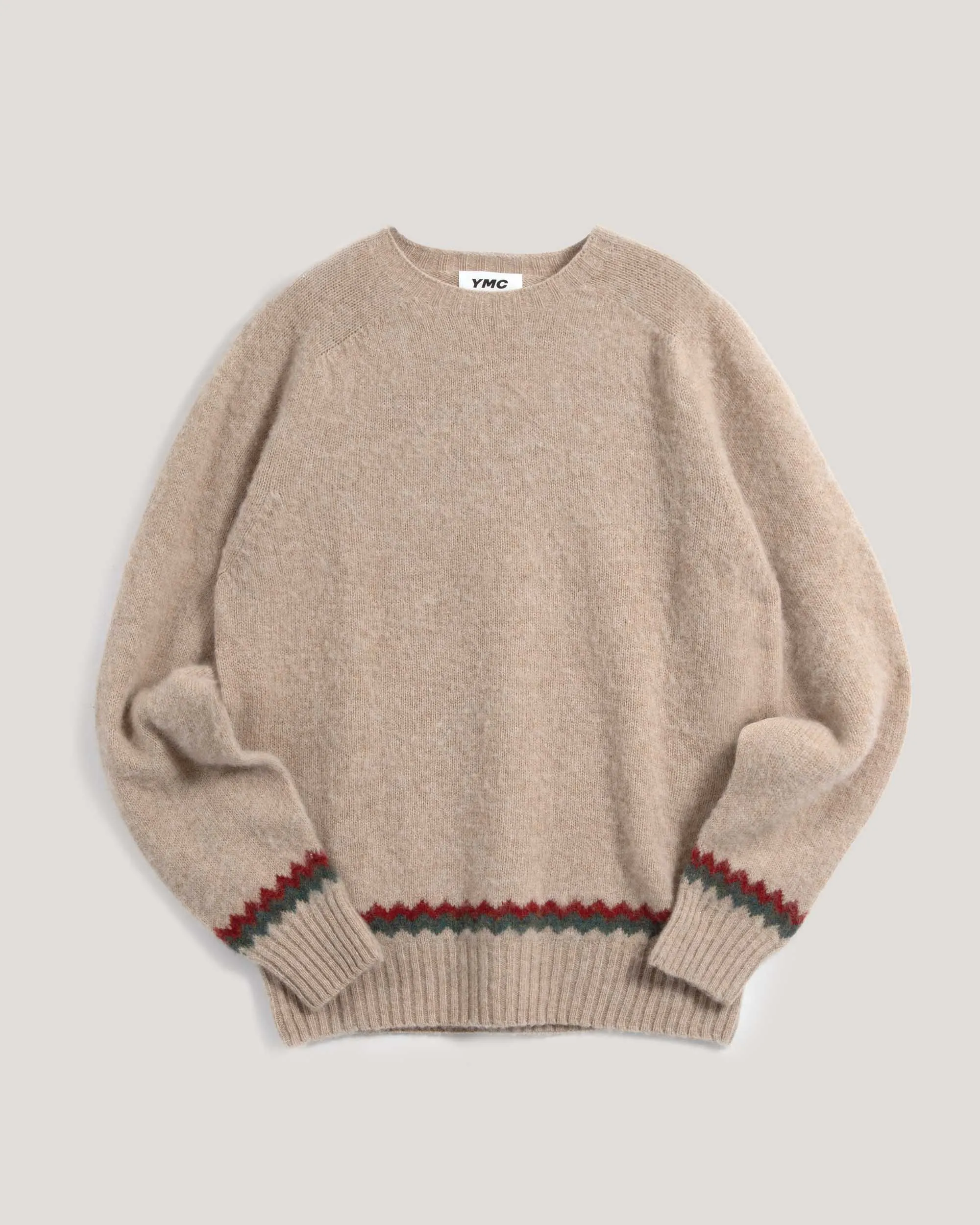 Suedehead Zig Zag Jumper sold by YMC