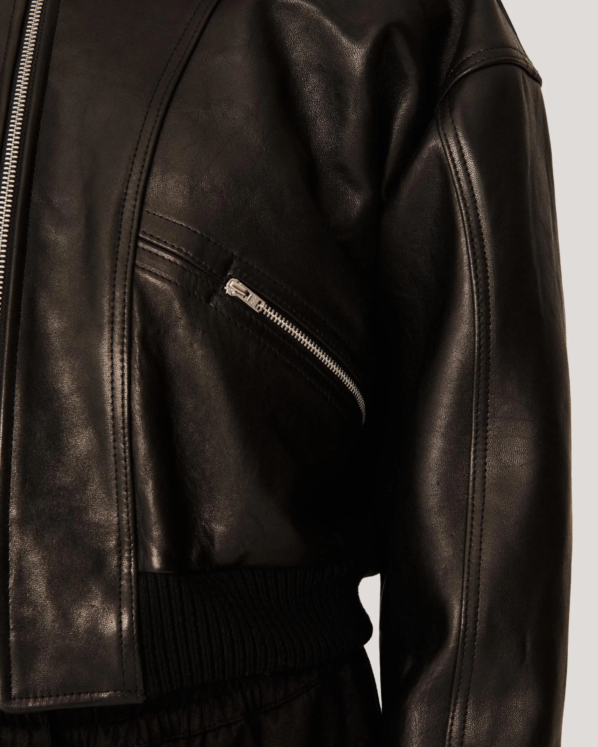 Tenor Leather Jacket sold by YMC product image thumbnail 2