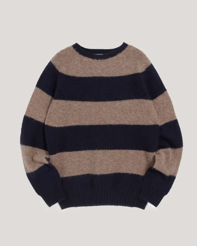 Suedehead Stripe Jumper sold by YMC