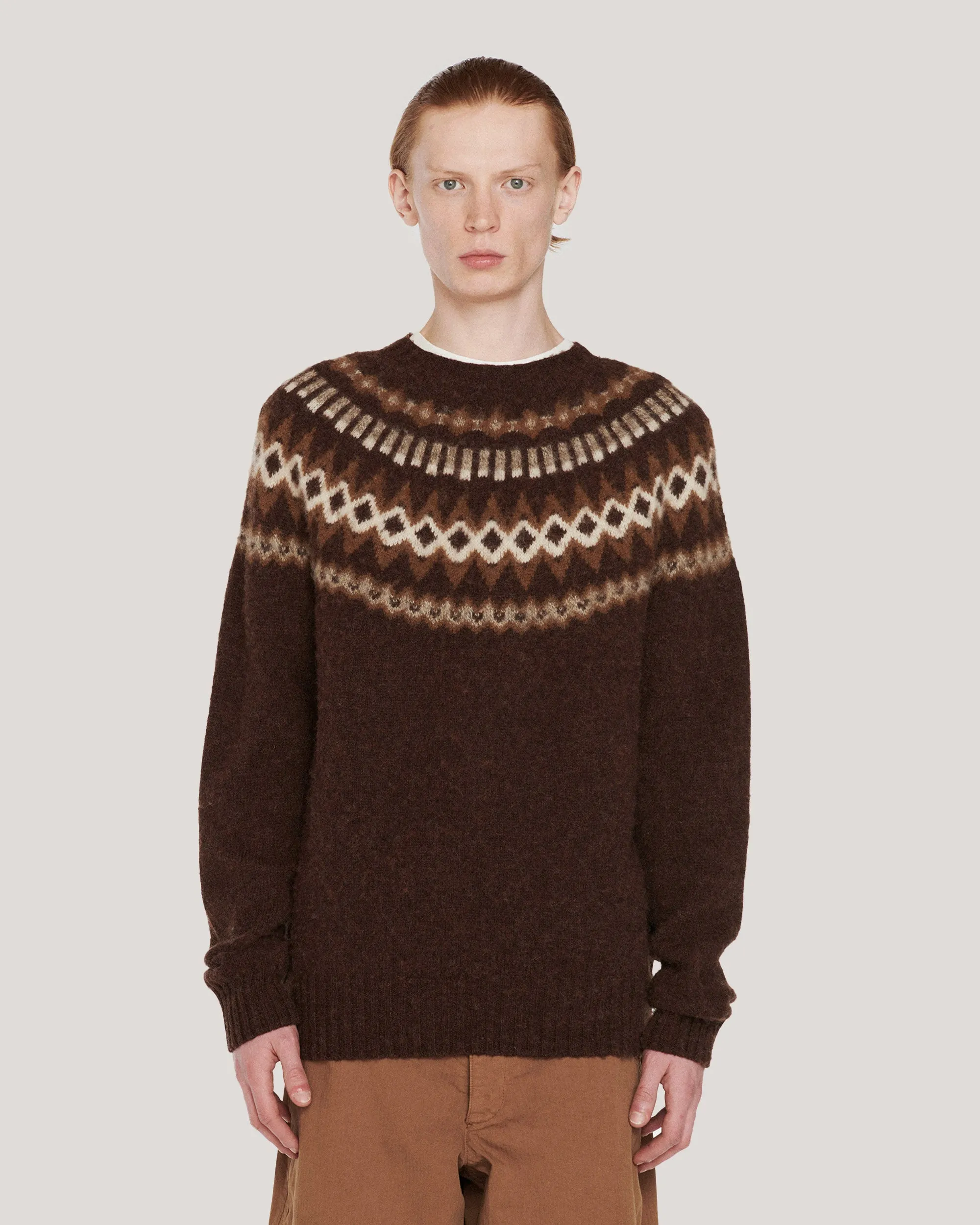 Suedehead Fairisle Jumper sold by YMC product image thumbnail 2