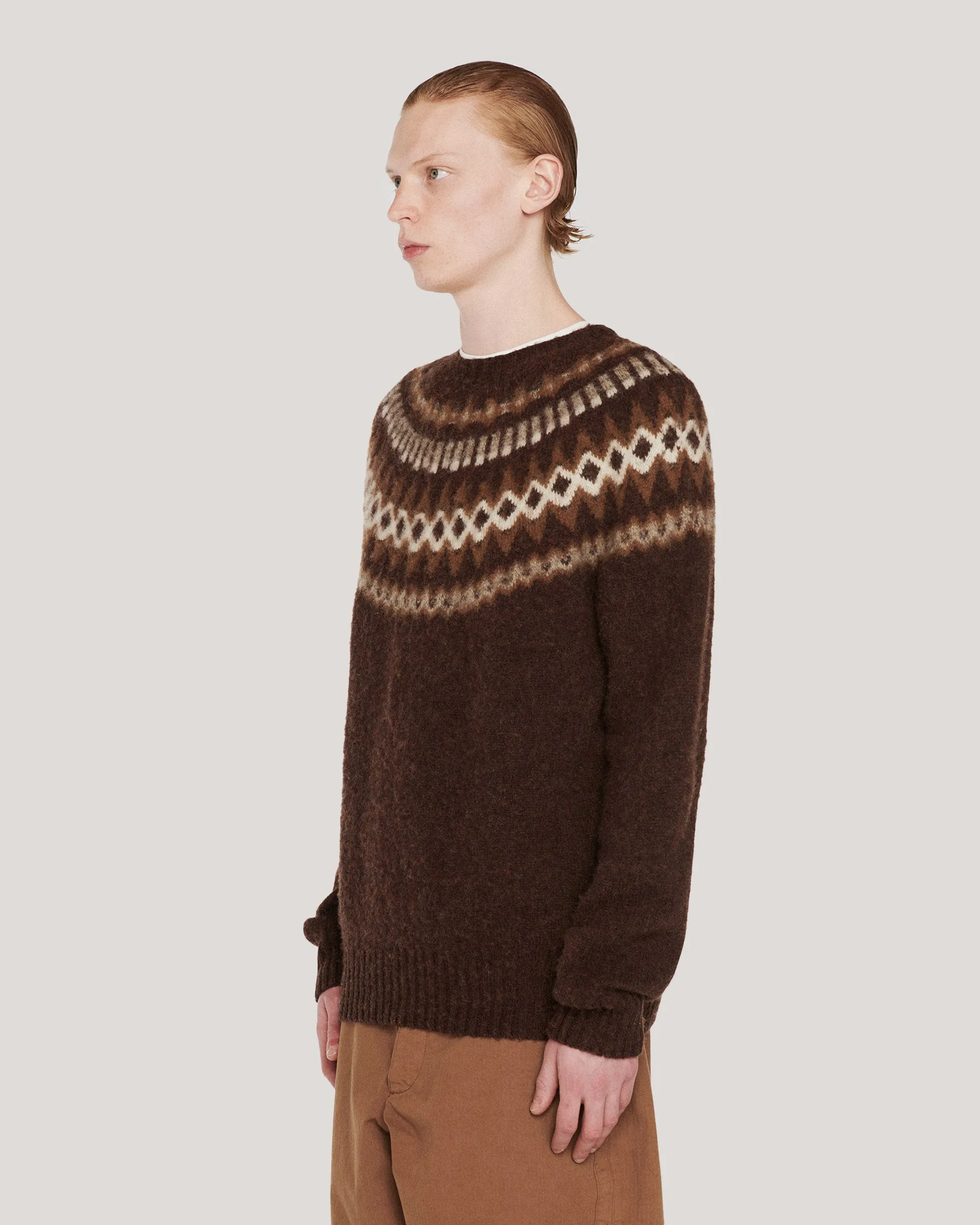 Suedehead Fairisle Jumper sold by YMC product image thumbnail 3