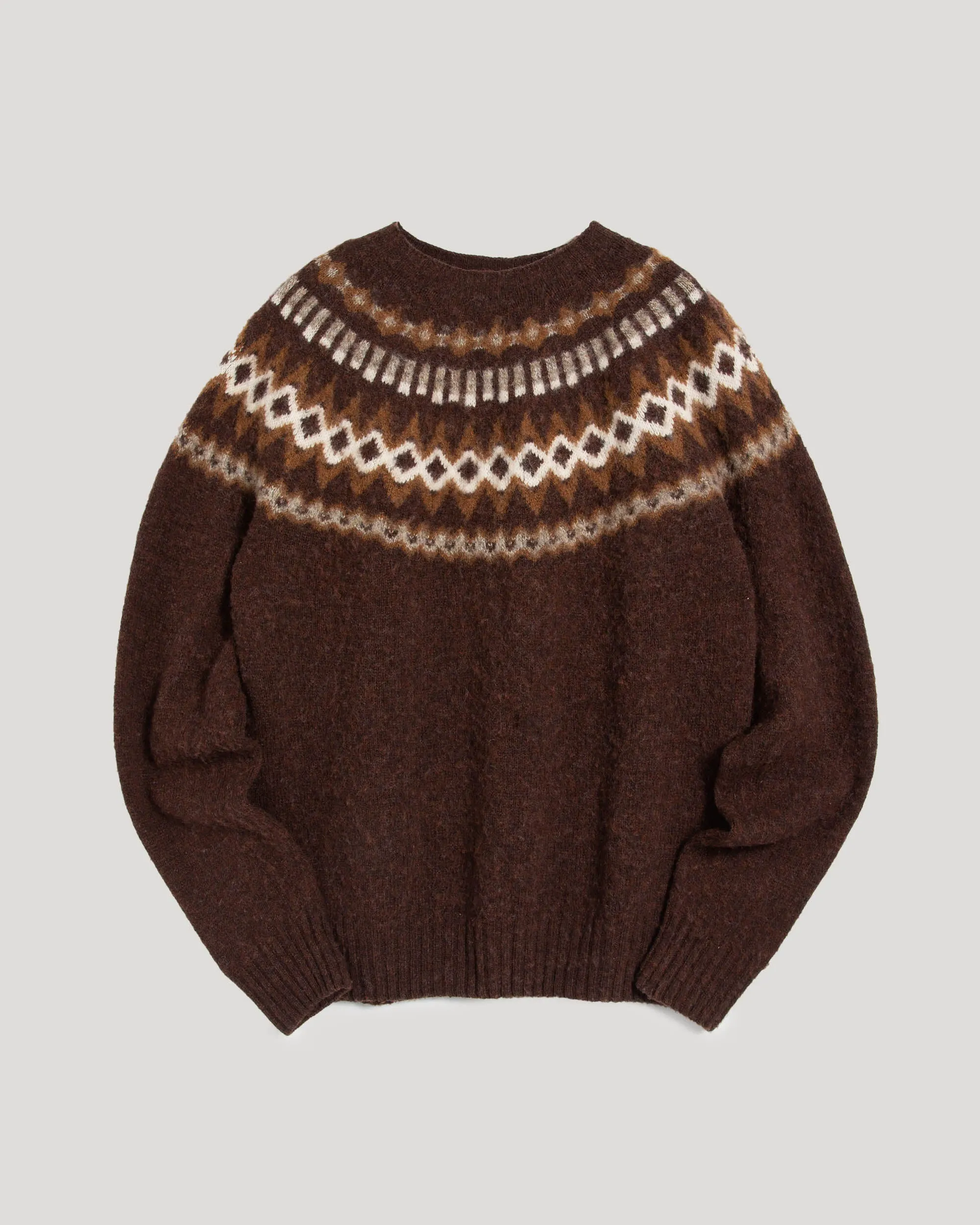 Suedehead Fairisle Jumper sold by YMC