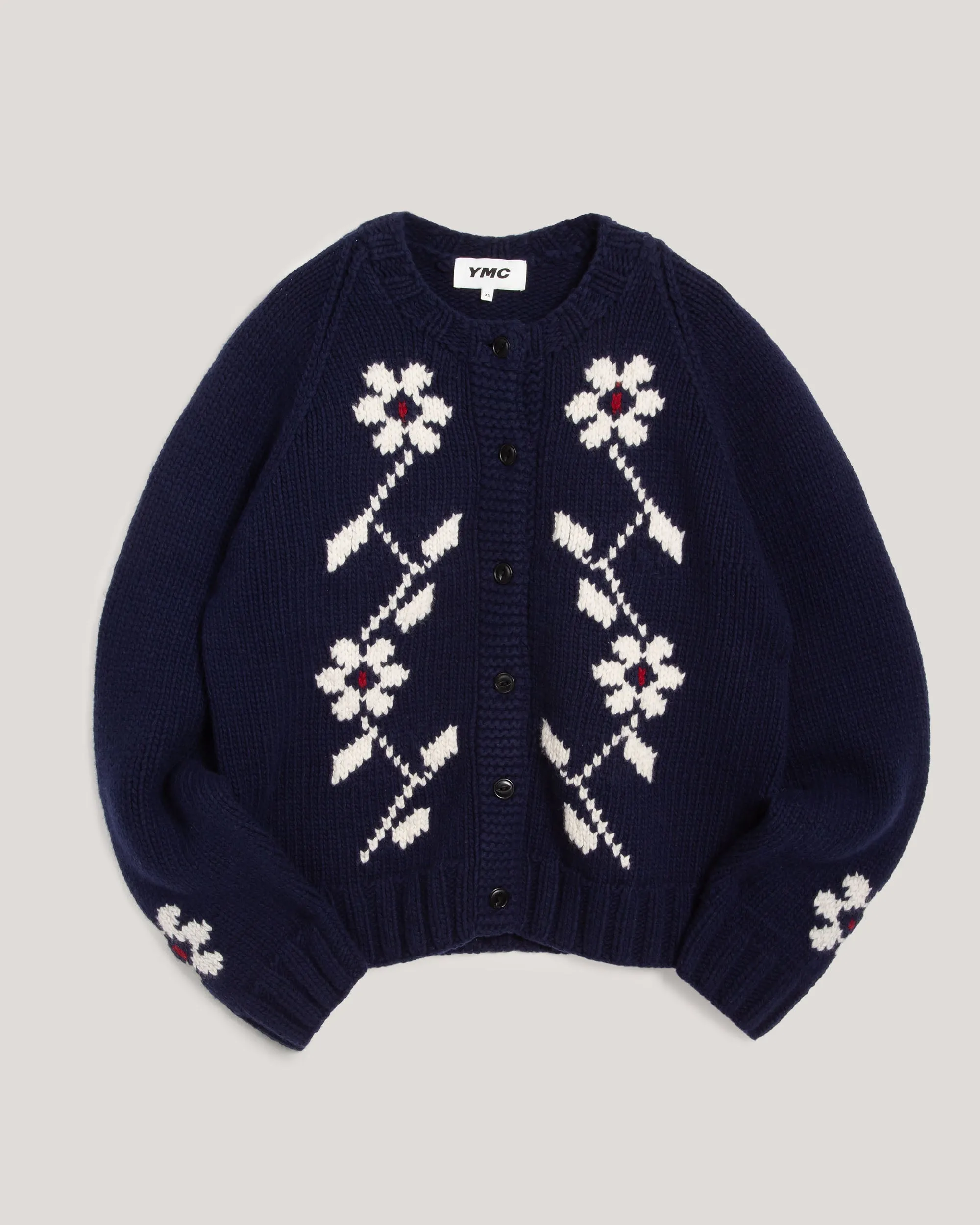 Atomic Flower Cardigan sold by YMC