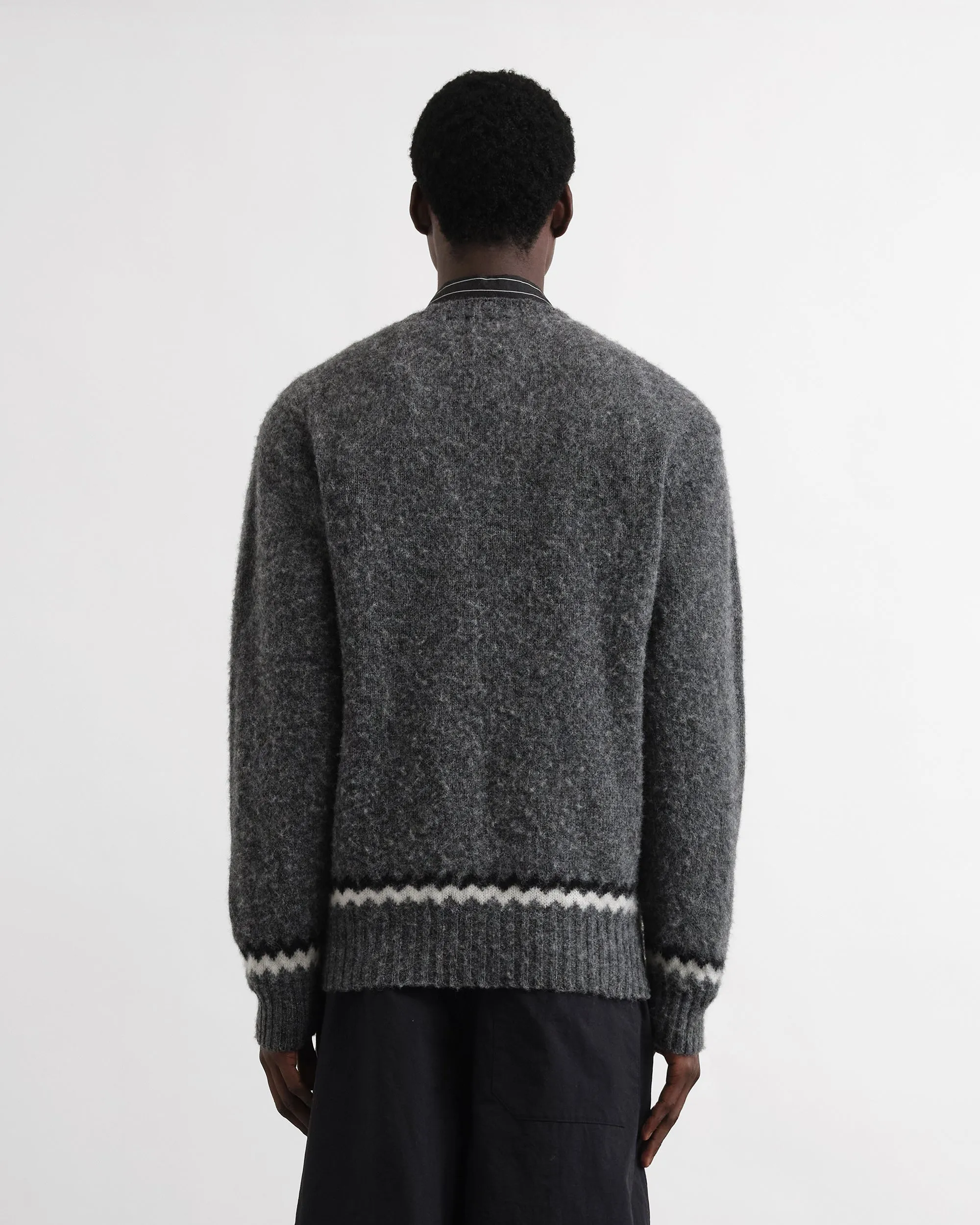 Suedehead Zig Zag Jumper sold by YMC product image thumbnail 4