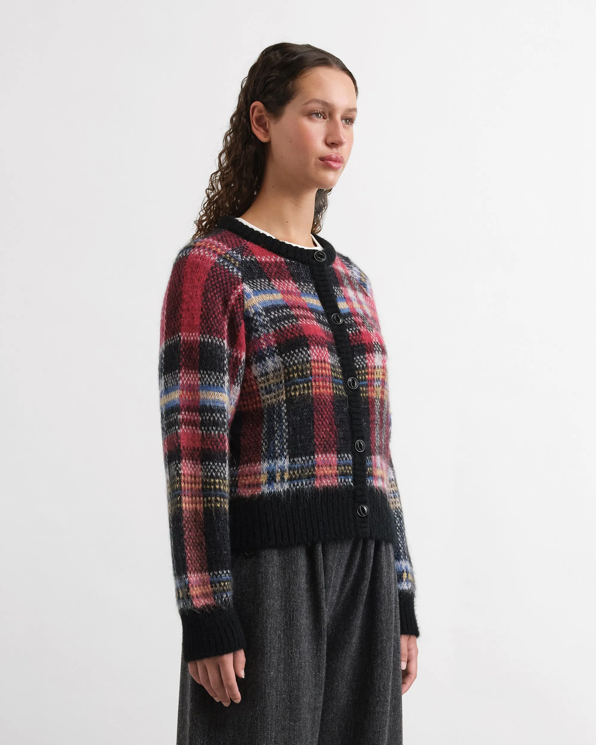 Foxtail Tartan Cardigan sold by YMC product image thumbnail 3
