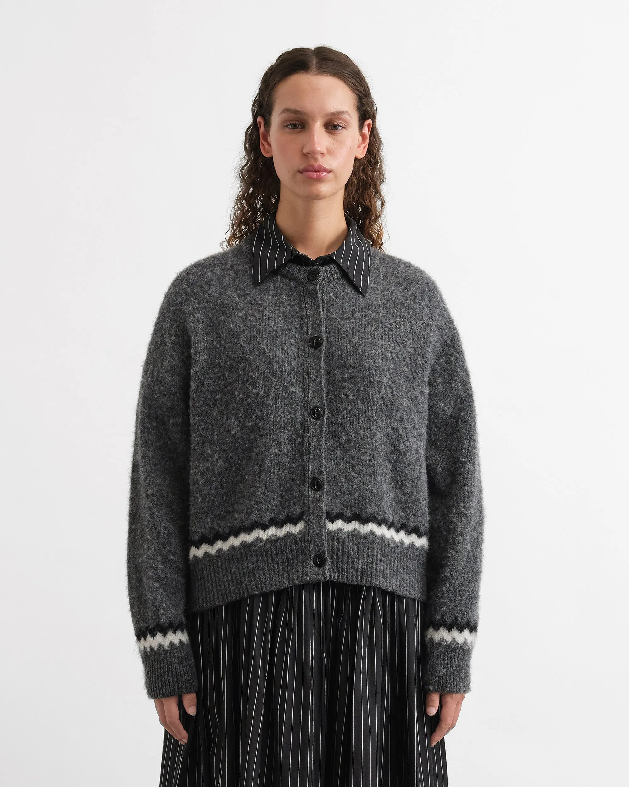 Atomic Zig Zag Cardigan sold by YMC product image thumbnail 3