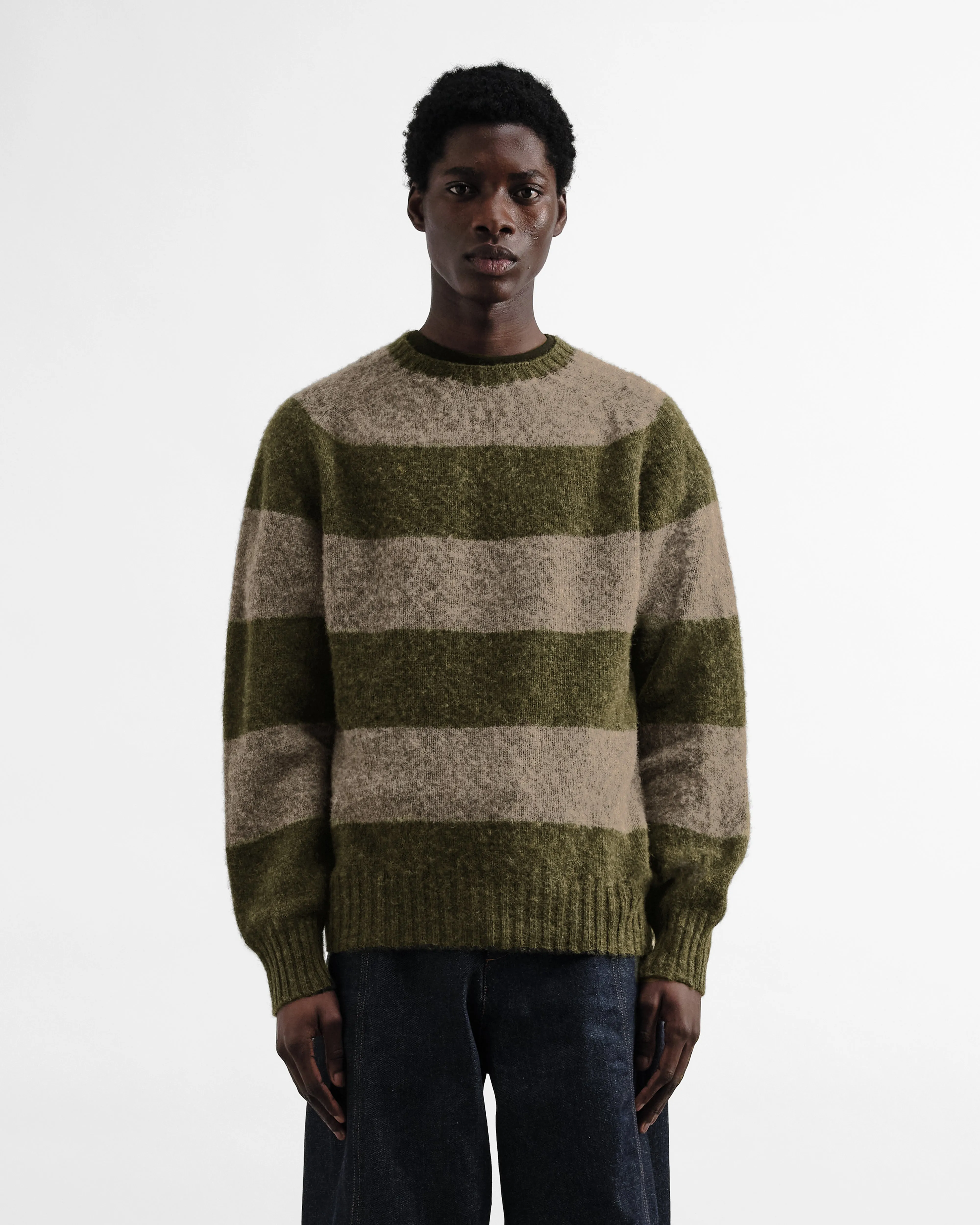 Suedehead Stripe Jumper sold by YMC product image thumbnail 2