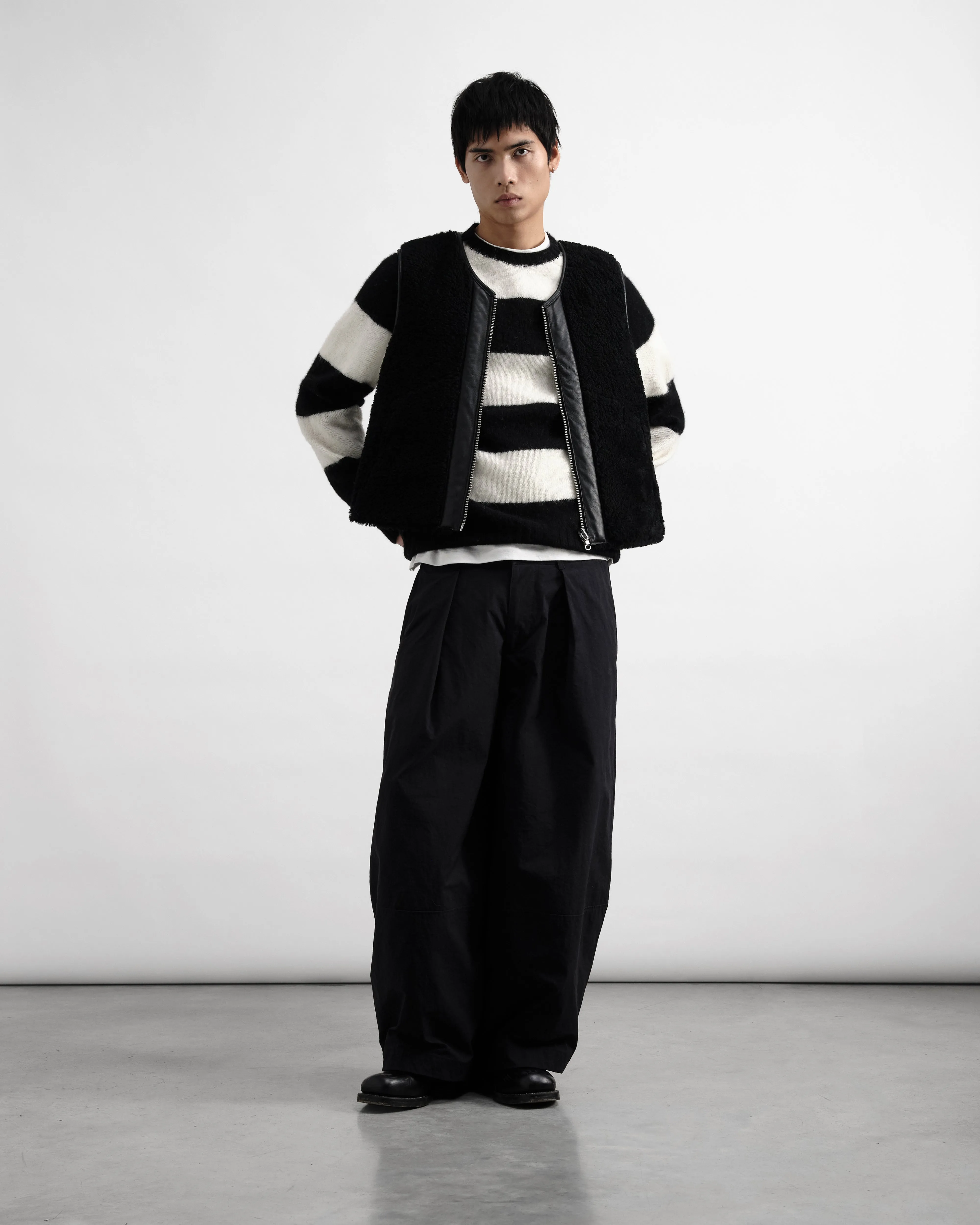 Suedehead Stripe Jumper sold by YMC product image thumbnail 2