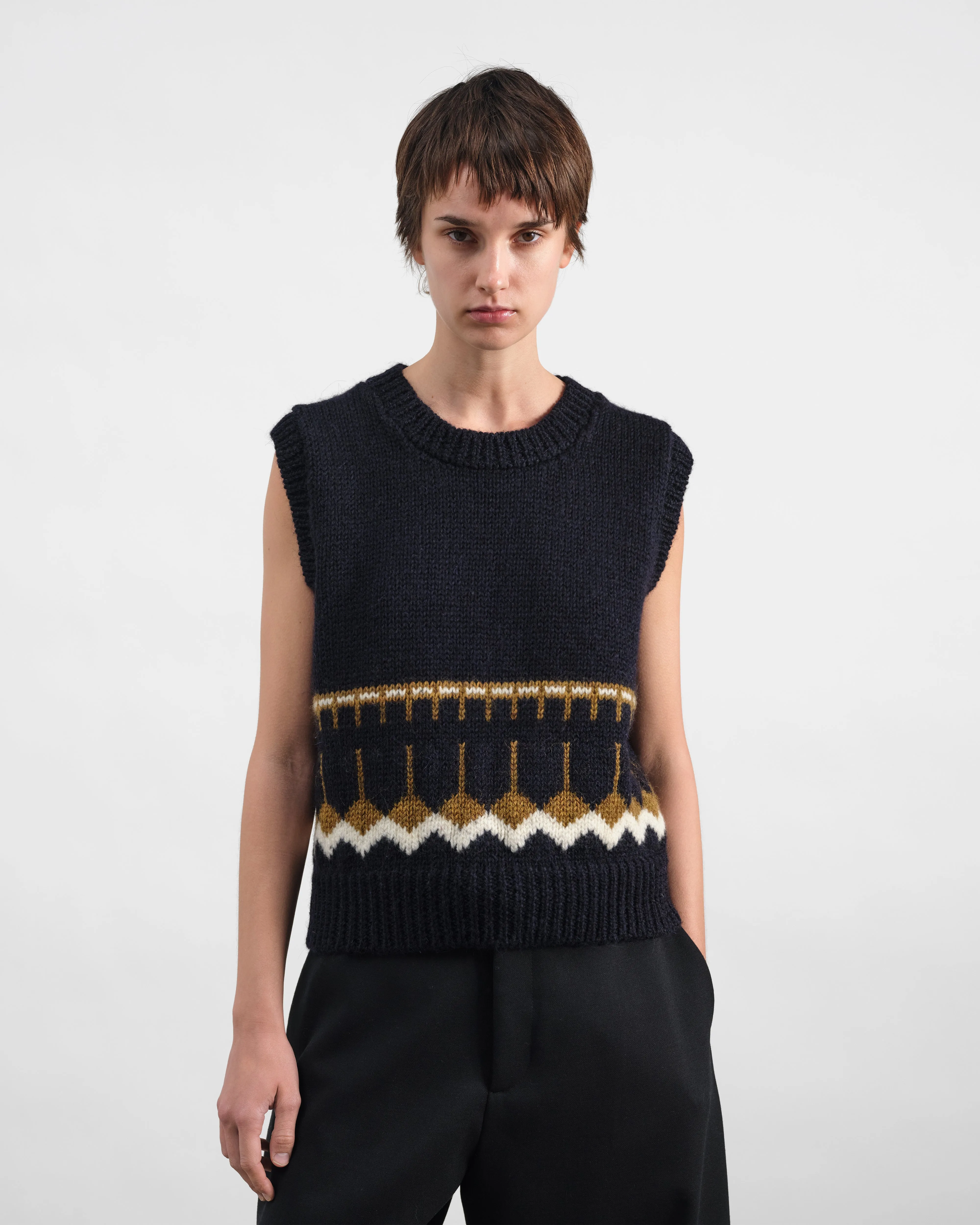 Coda Knit Vest sold by YMC product image thumbnail 5