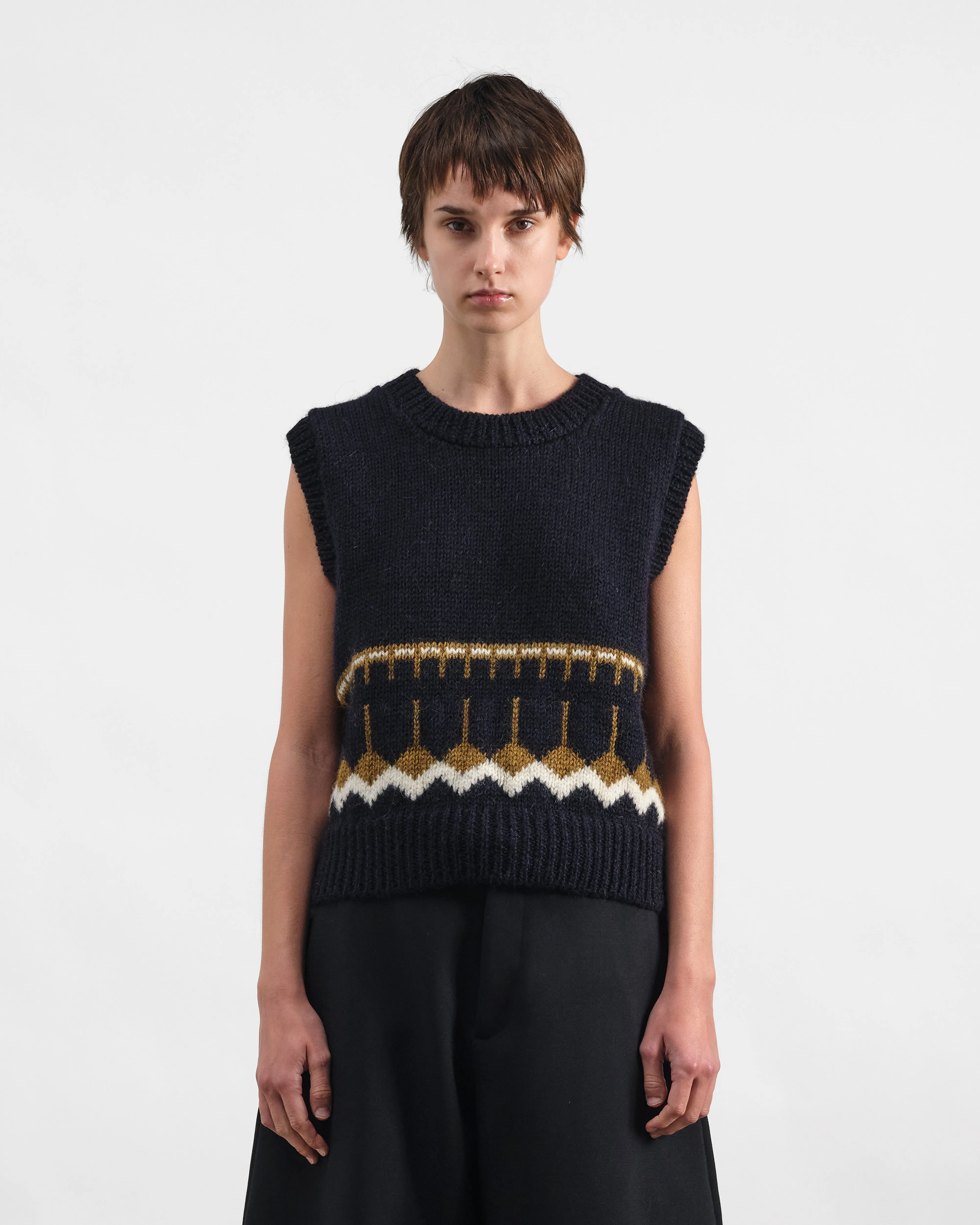 Coda Knit Vest sold by YMC product image thumbnail 2