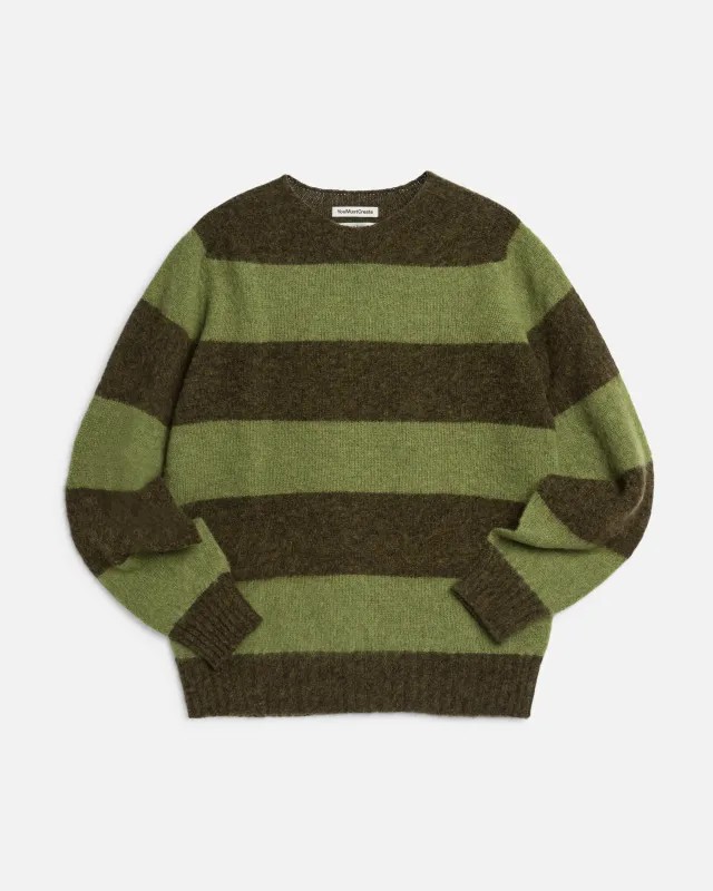 Suedehead Stripe Jumper made by YMC